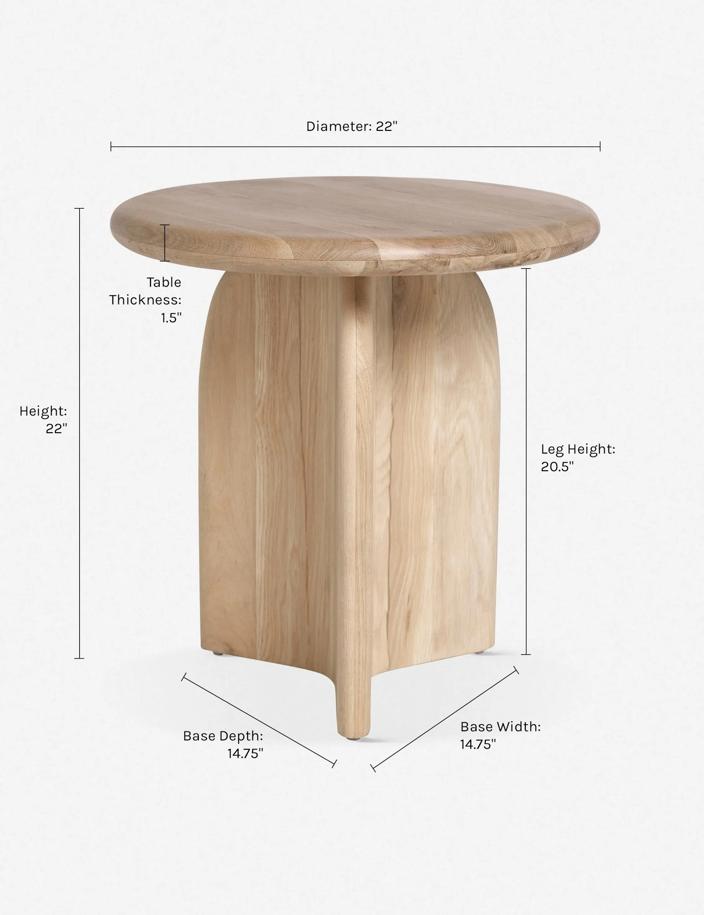 Ada Round Side Table Lulu and Georgia
