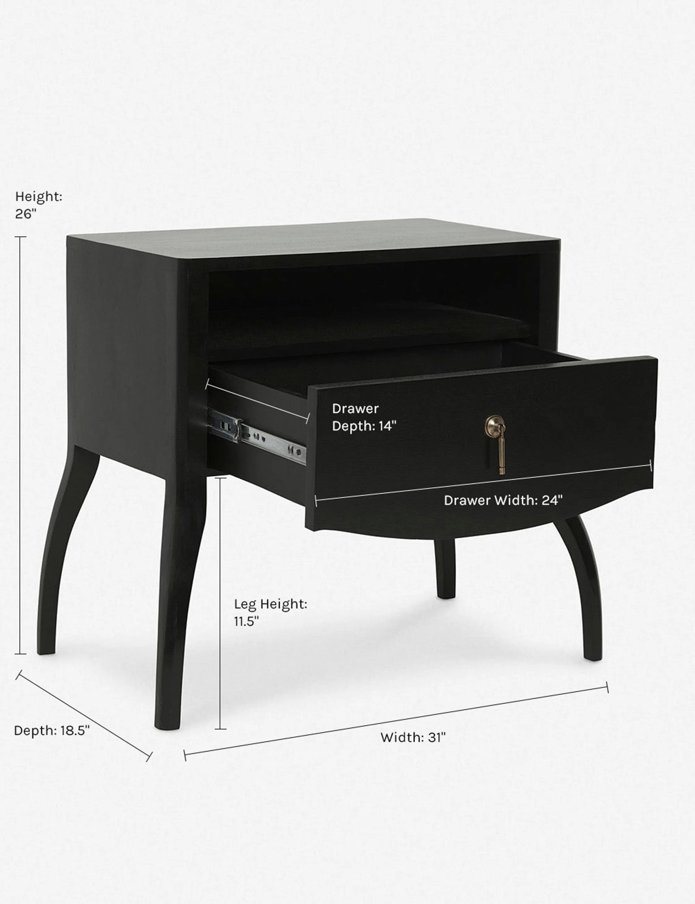 Anabella Nightstand Lulu and Georgia