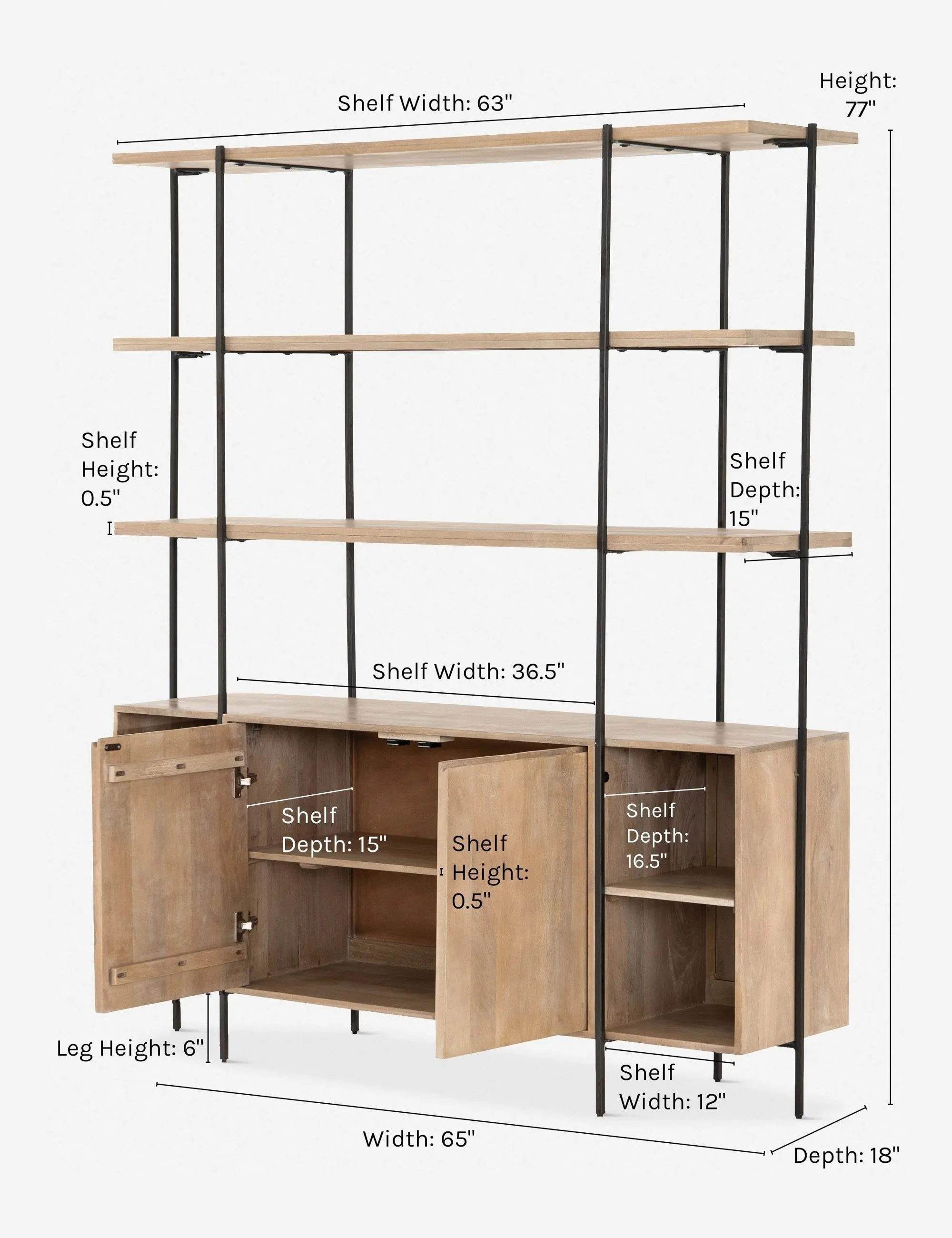 Aneko Sideboard and Hutch Lulu and Georgia