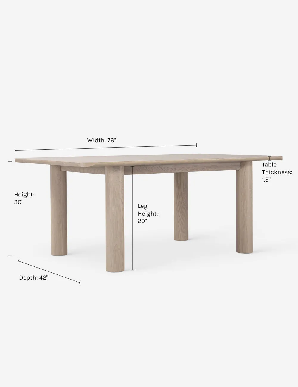 Arc Dining Table by Sun at Six Lulu and Georgia