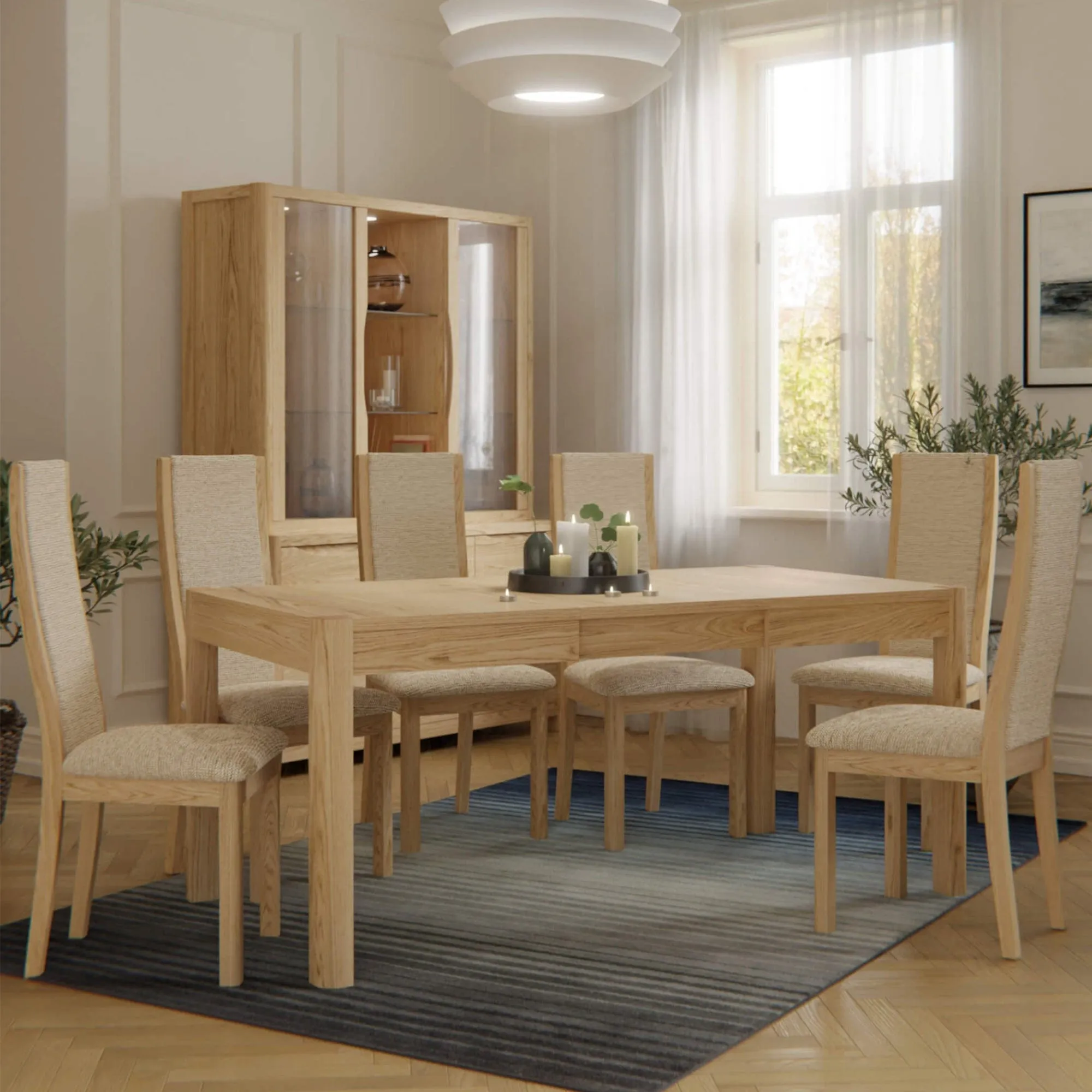 Arden - High Back Dining Chair Taupe PU