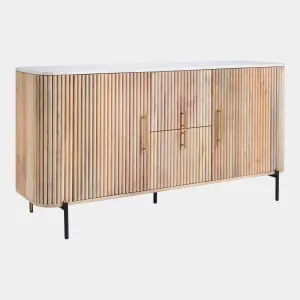 Bombay - 2 Door Wide Sideboard with Marble Top