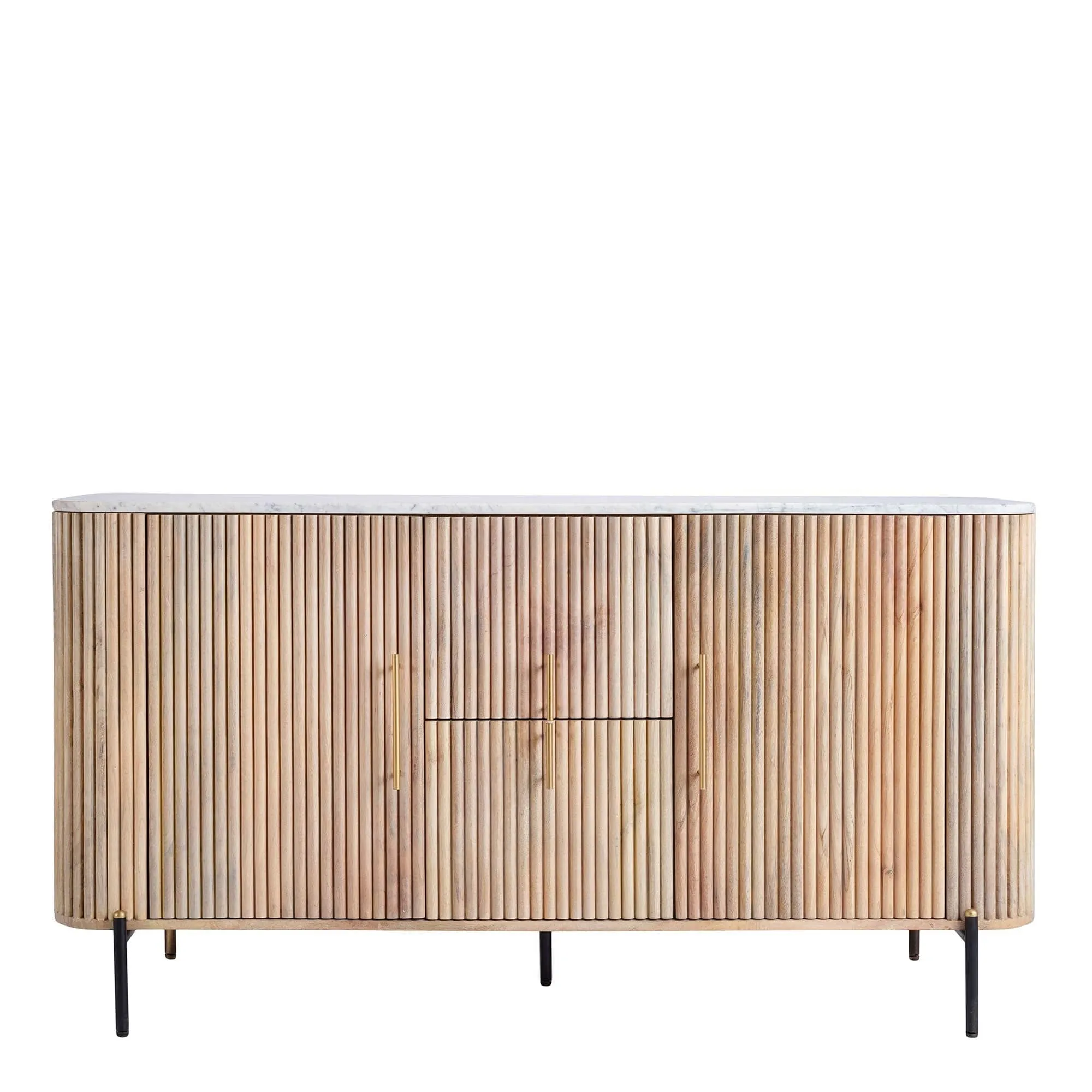 Bombay - 2 Door Wide Sideboard with Marble Top