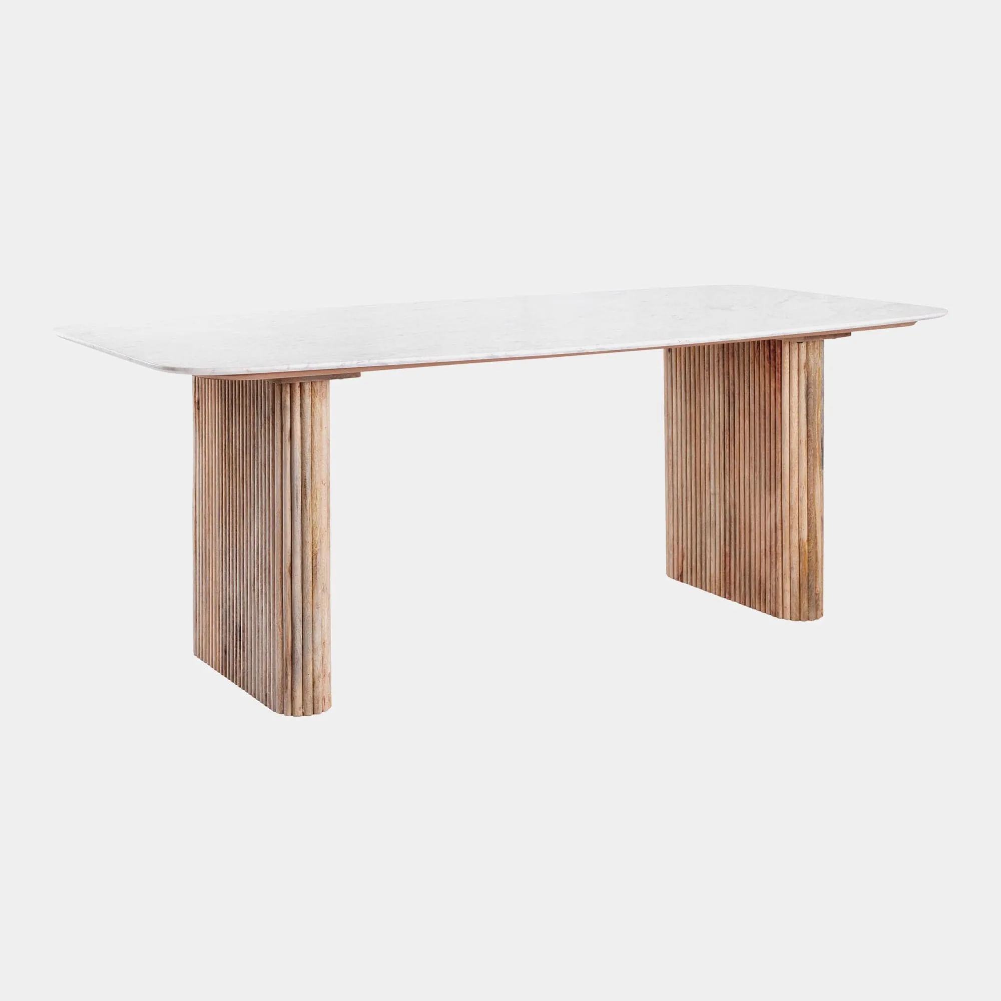 Bombay - 200cm Dining Table with Marble Top