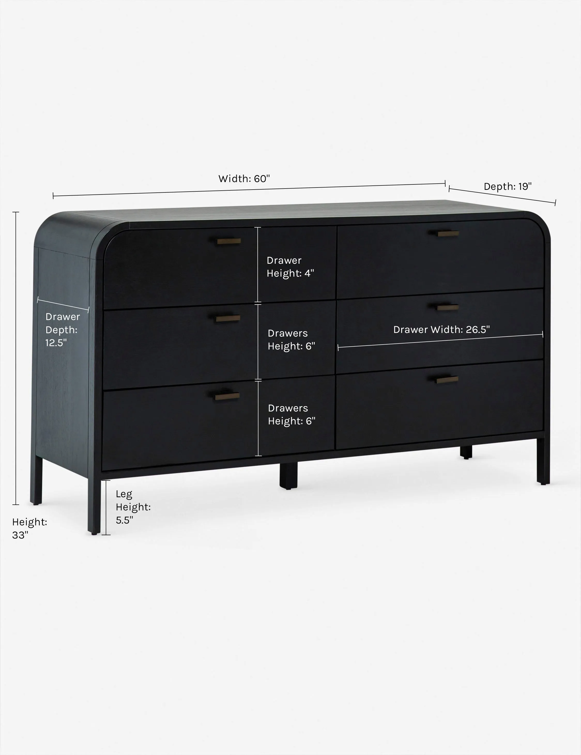 Brooke 6-Drawer Dresser Lulu and Georgia