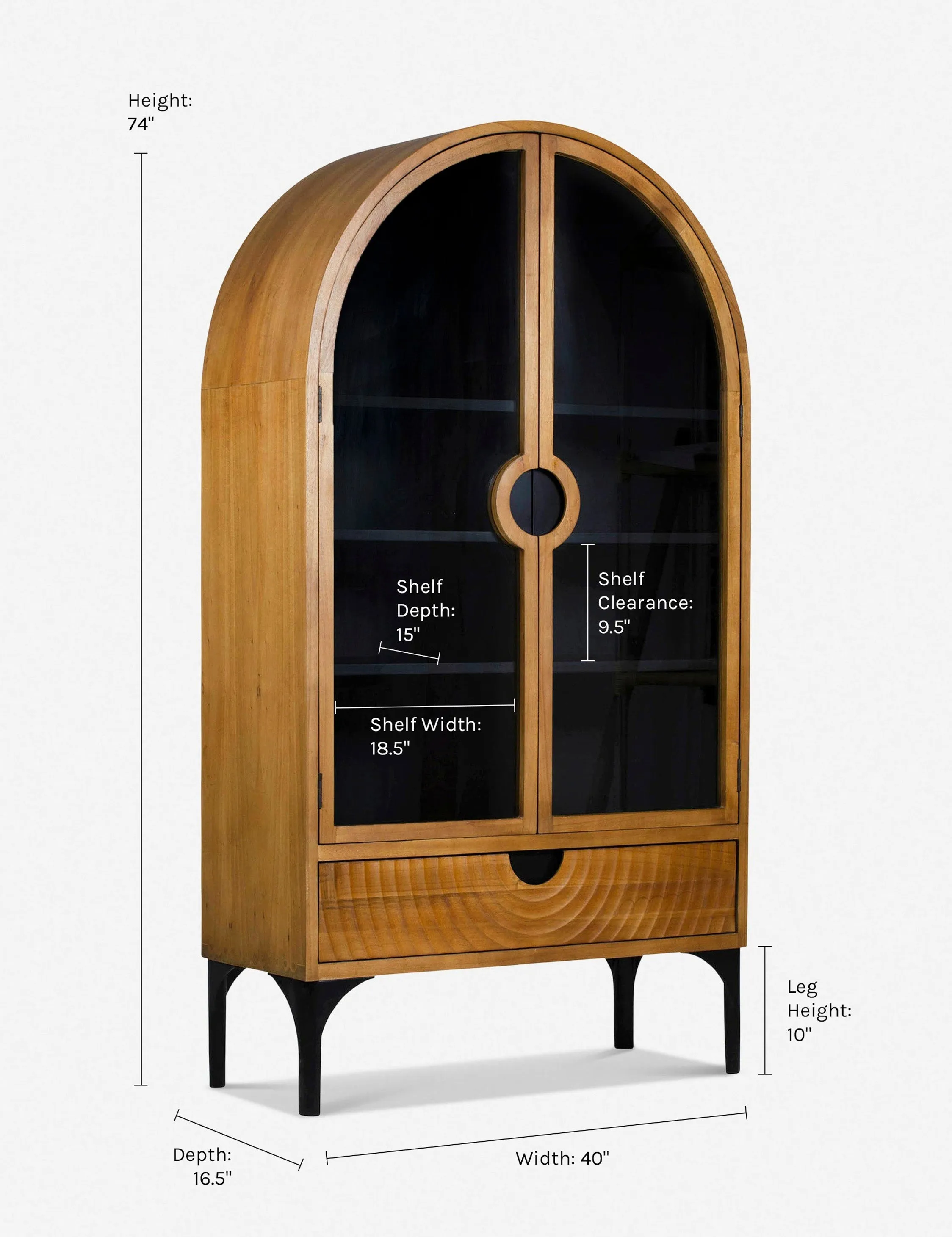 Bucru Curio Cabinet Lulu and Georgia