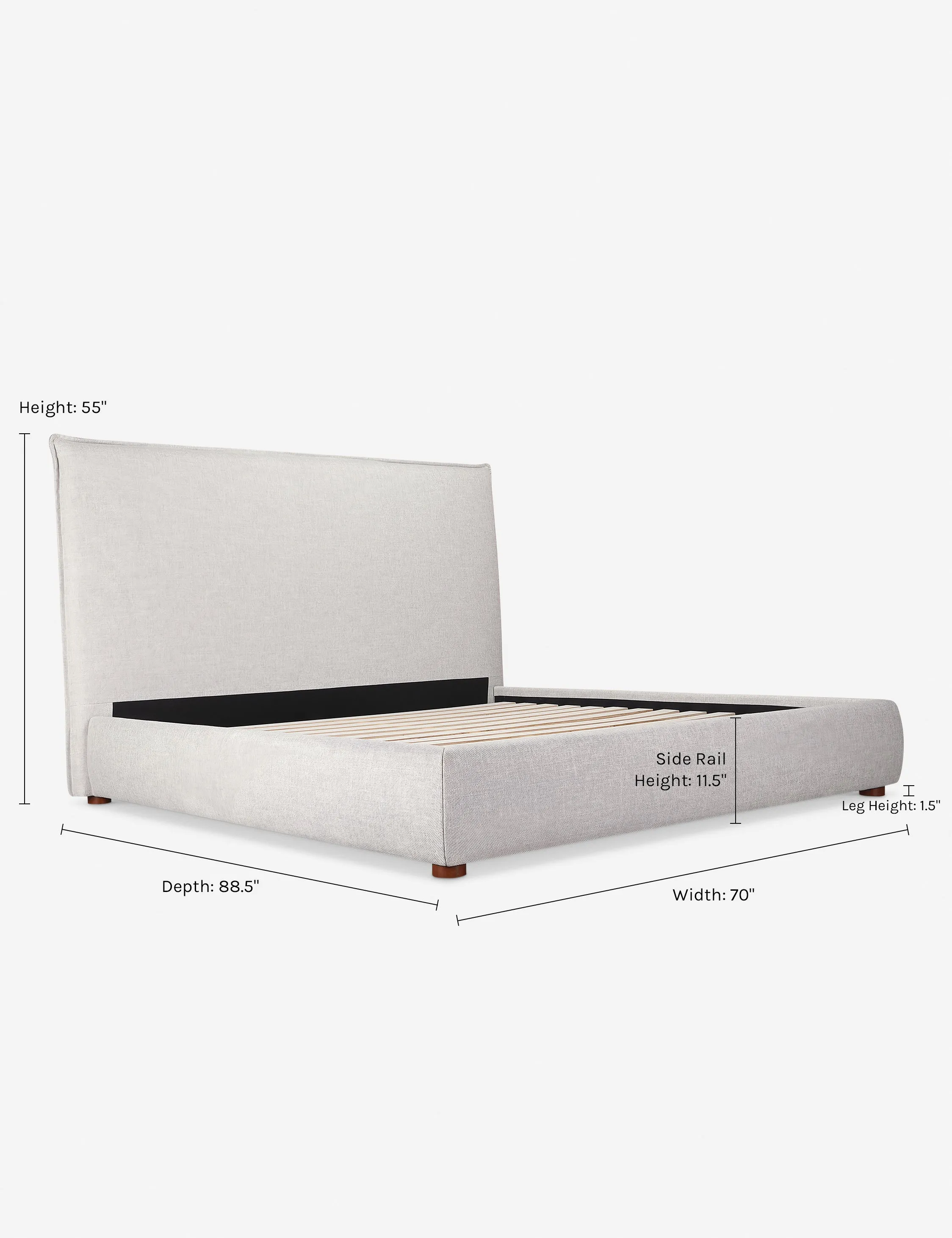 Cambria Platform Bed Lulu and Georgia