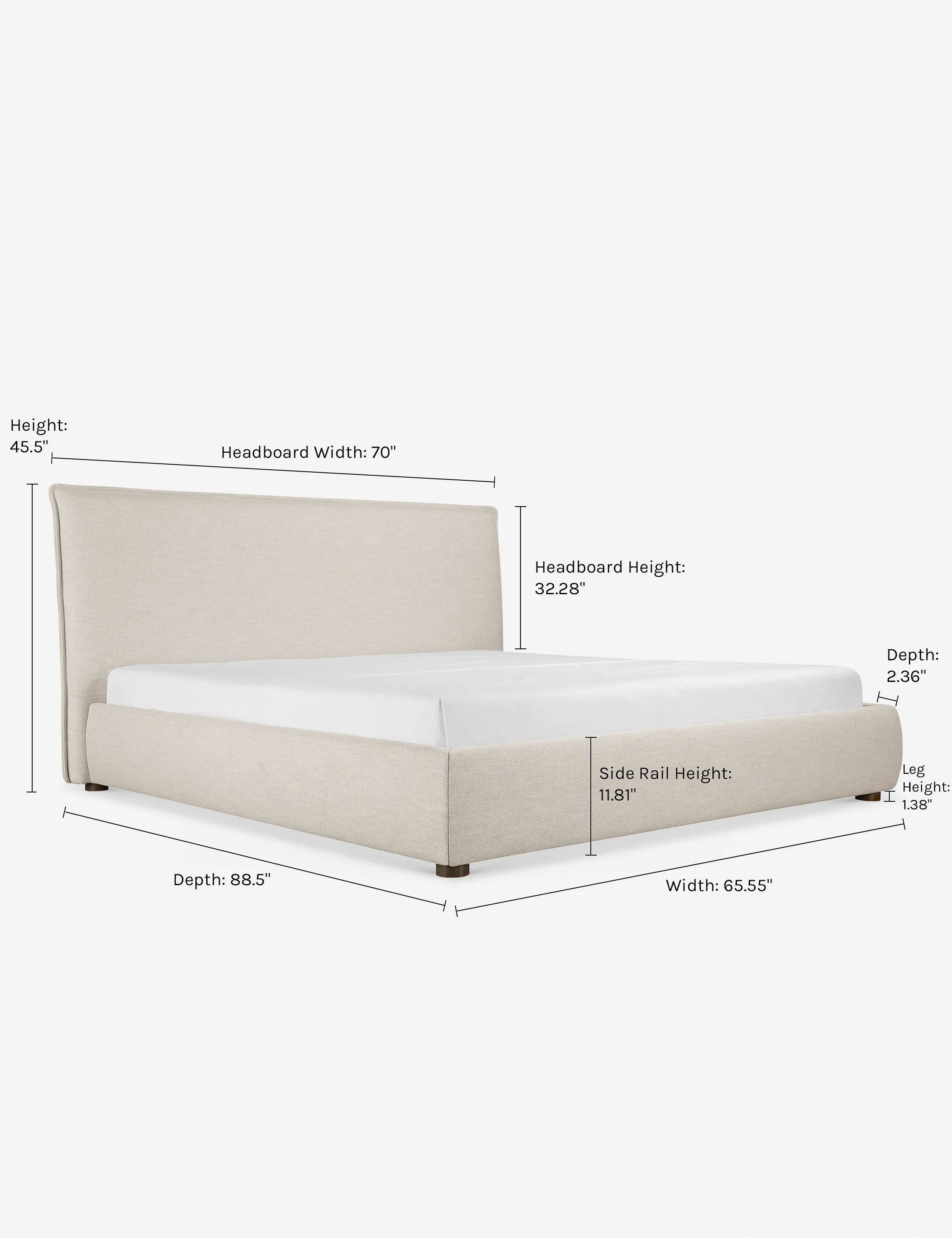 Cambria Platform Bed Lulu and Georgia
