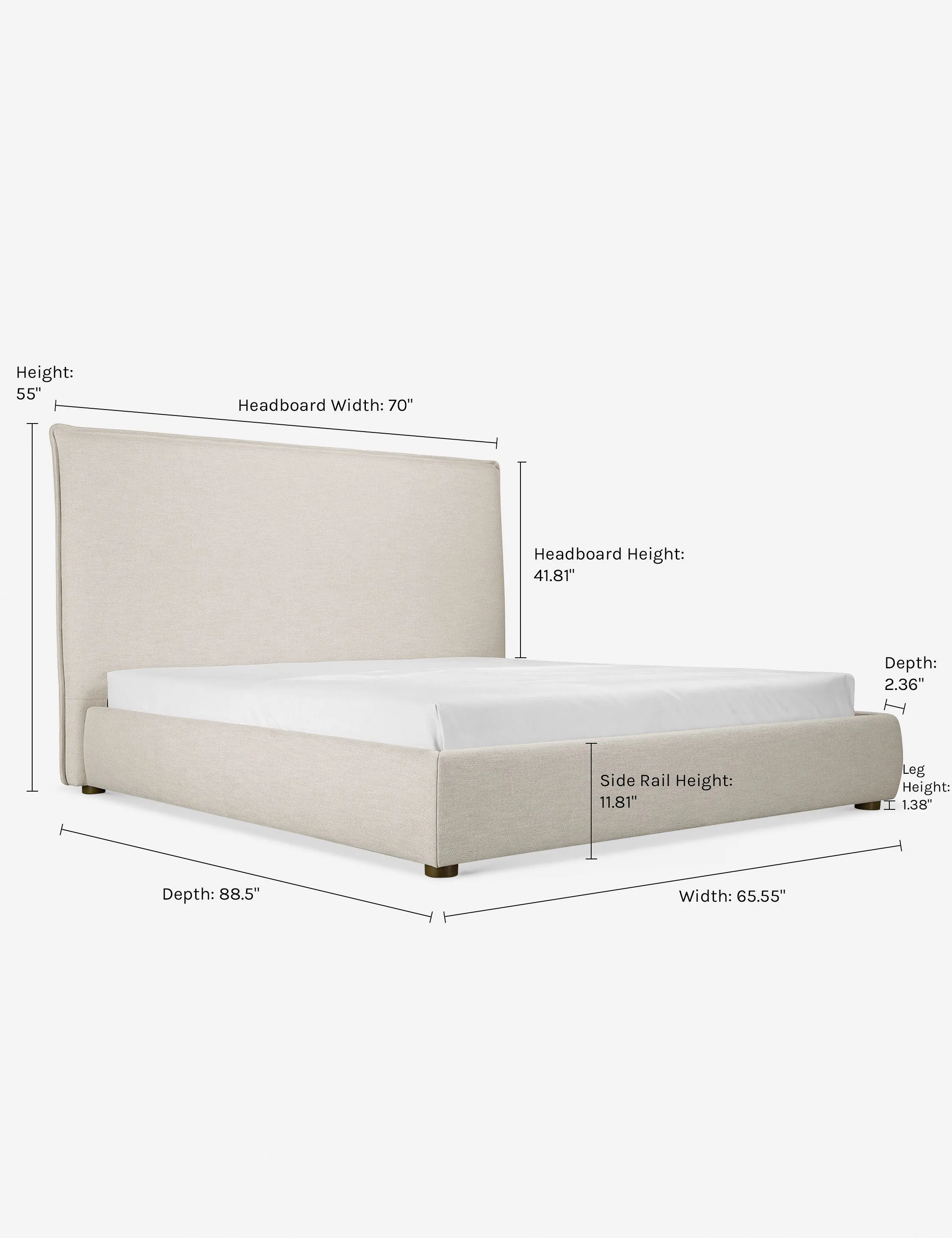 Cambria Platform Bed Lulu and Georgia
