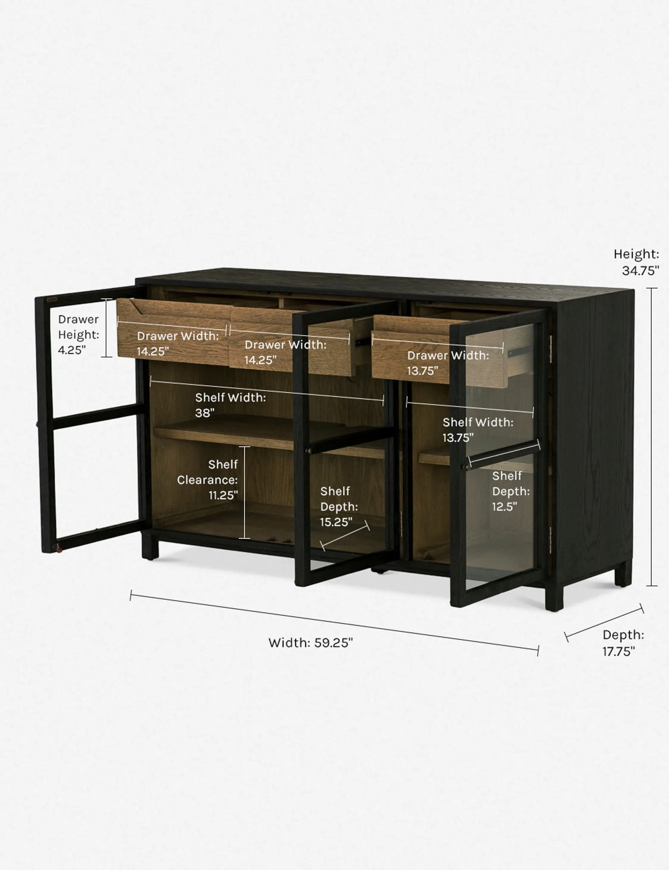 Carly Curio Sideboard Lulu and Georgia