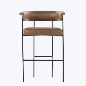 Carrie Leather Bar Stool