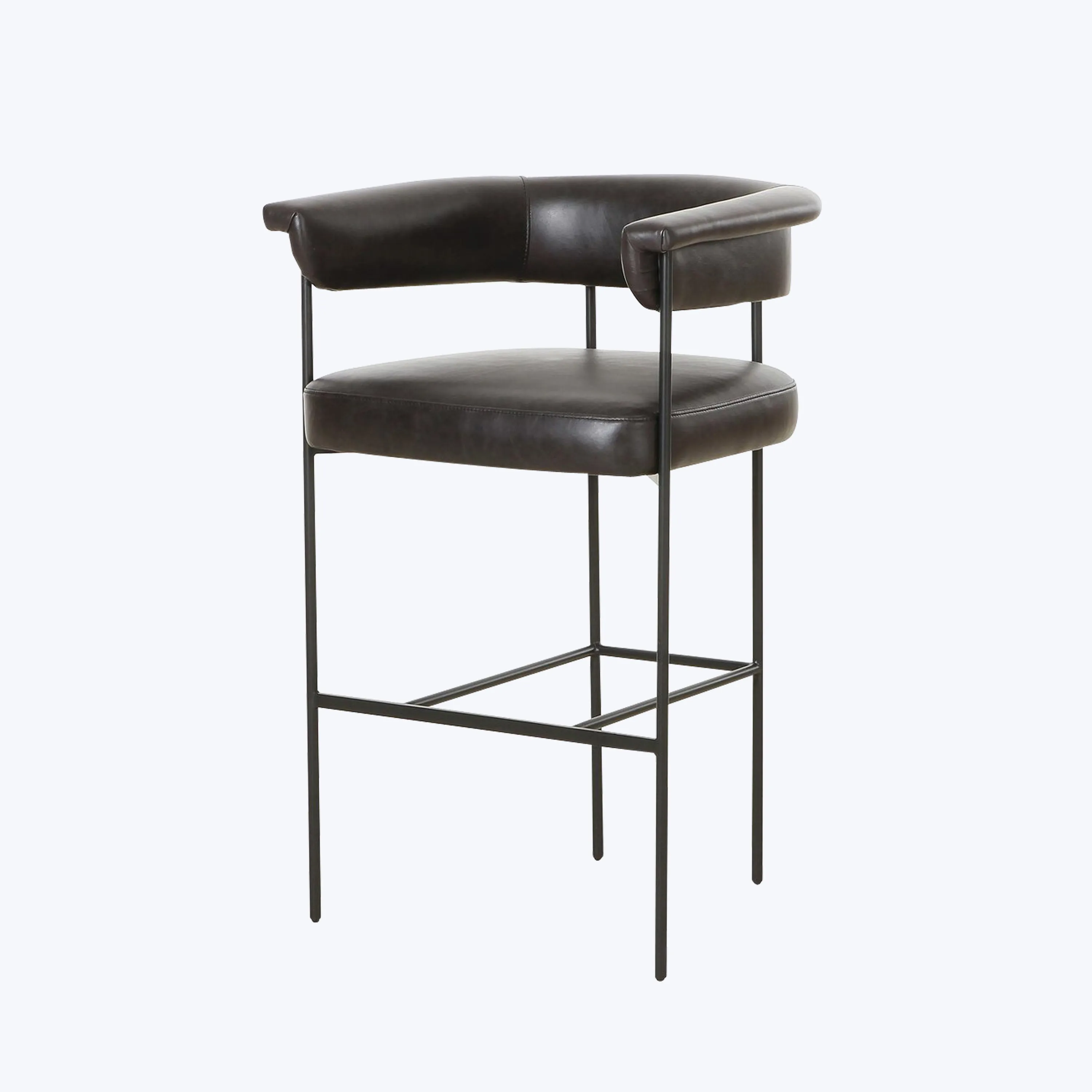 Carrie Leather Bar Stool