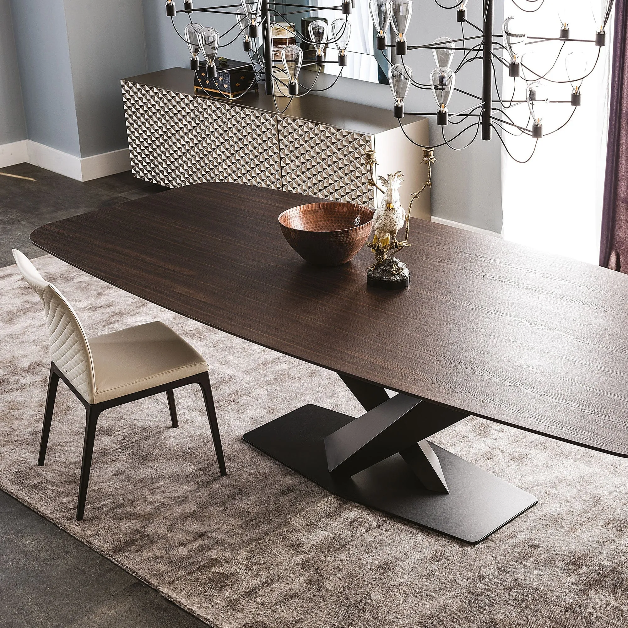 Cattelan Italia Stratos - Dining Table In Masterwood