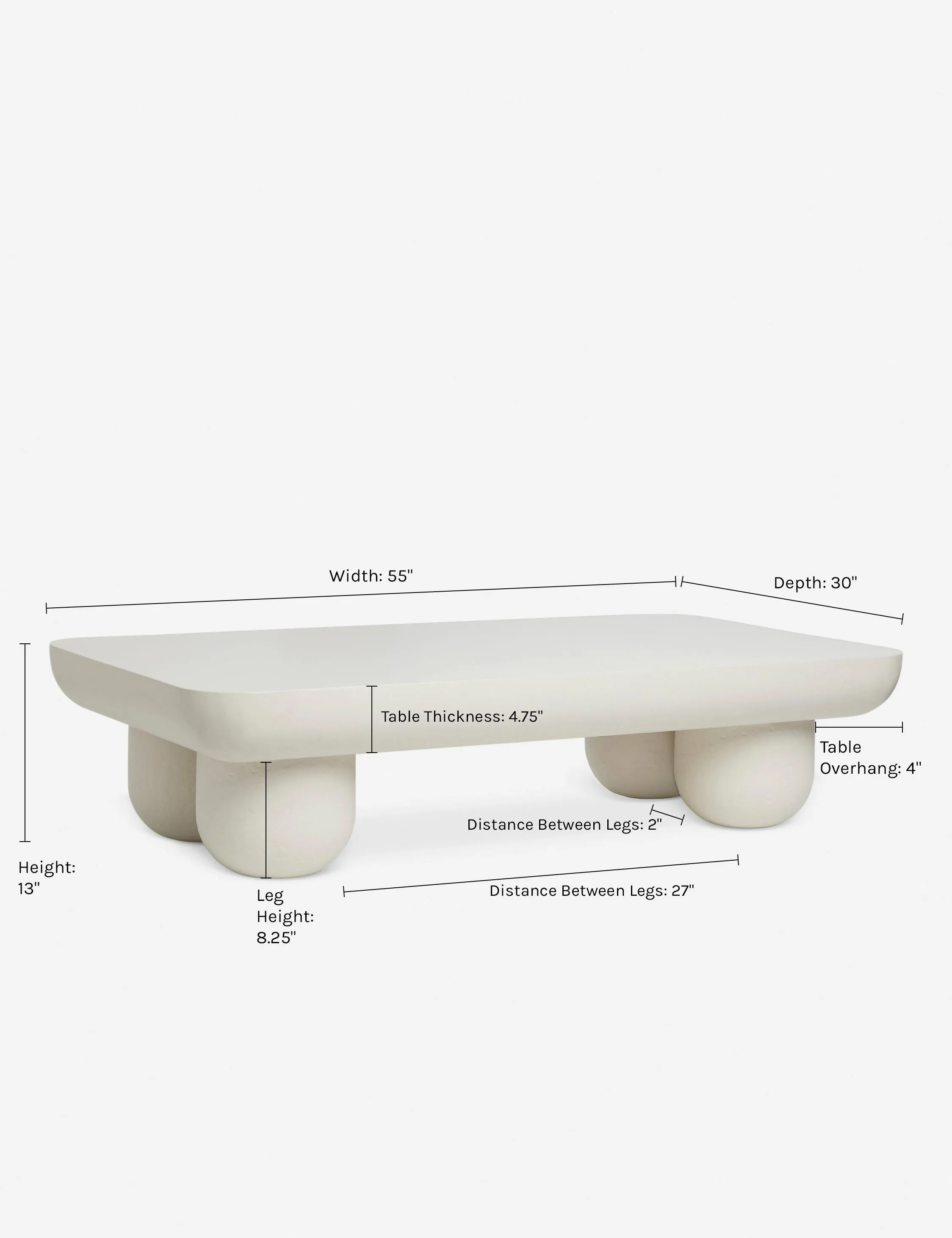 Clouded Rectangle Coffee Table by Sarah Sherman Samuel Lulu and Georgia