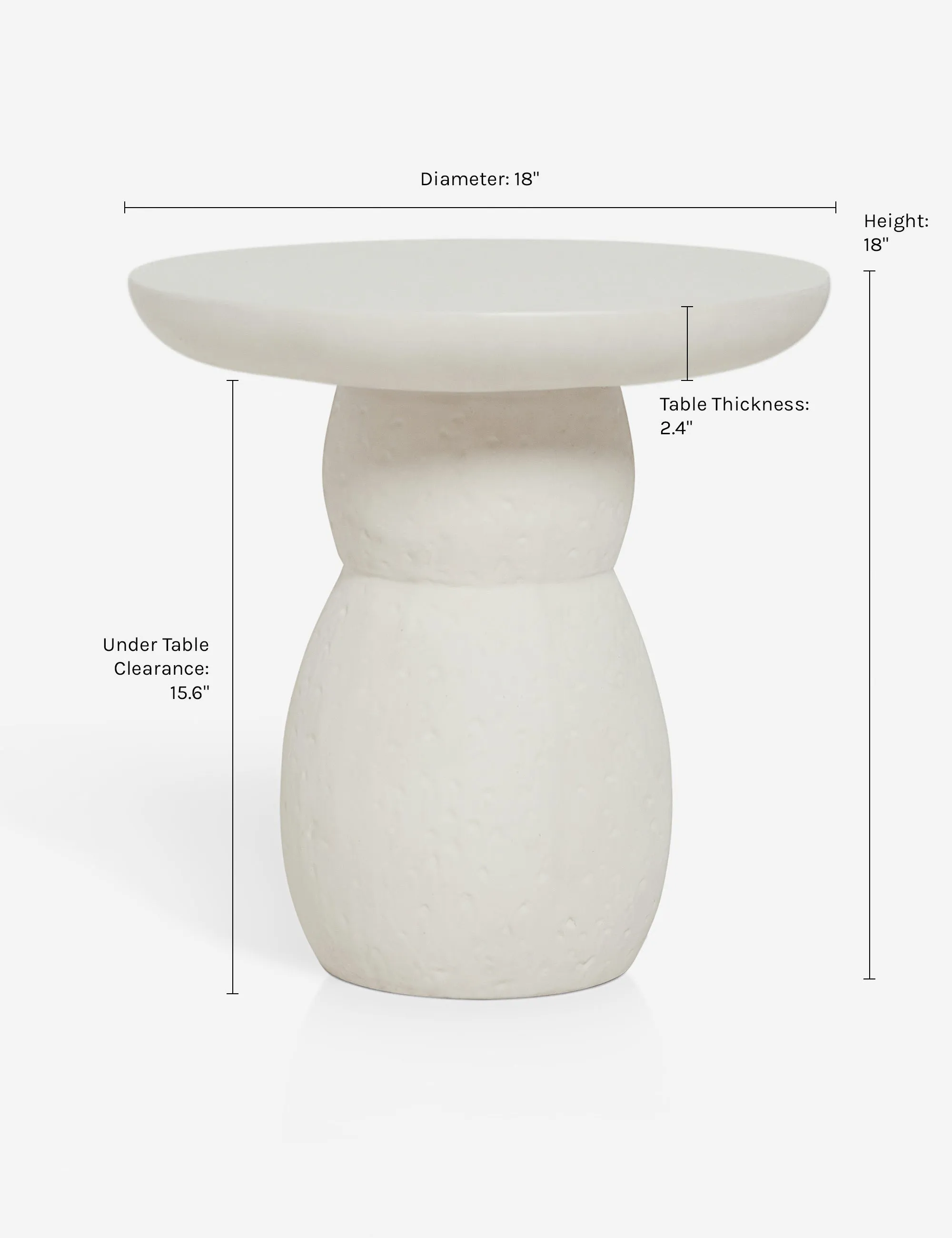 Clouded Round Side Table by Sarah Sherman Samuel Lulu and Georgia