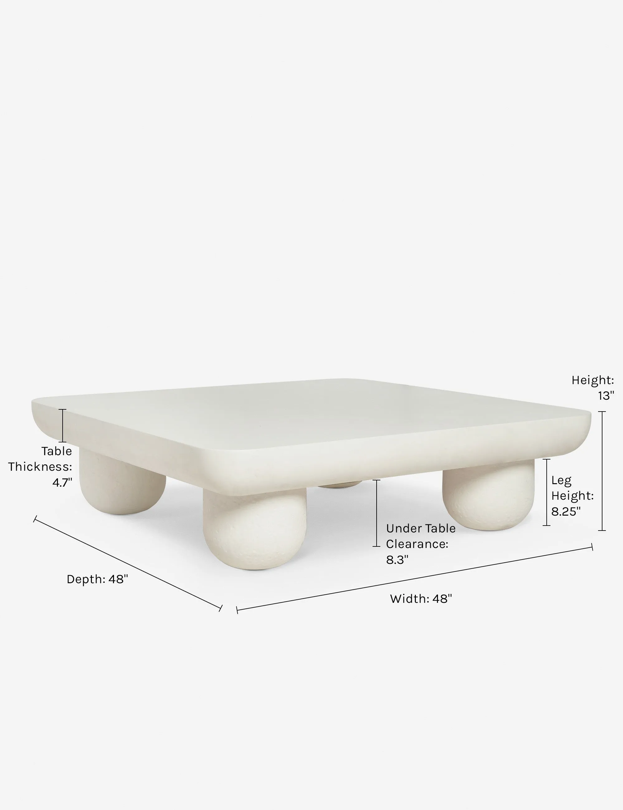 Clouded Square Coffee Table by Sarah Sherman Samuel Lulu and Georgia