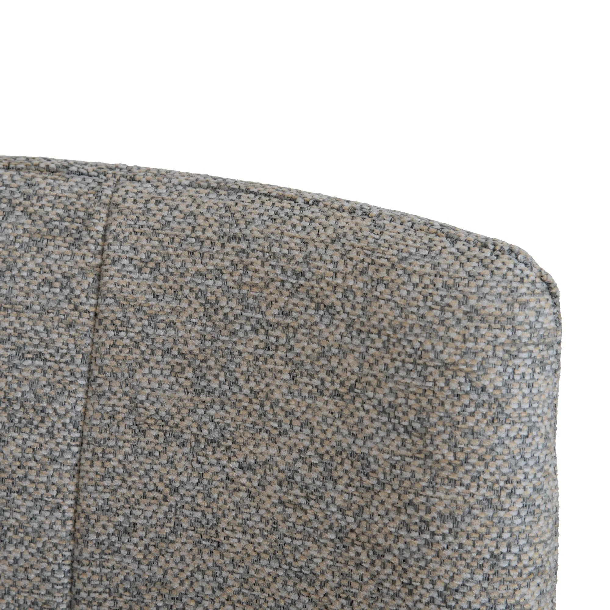 Clover - Dining Chair In Fabric With Black Metal Legs