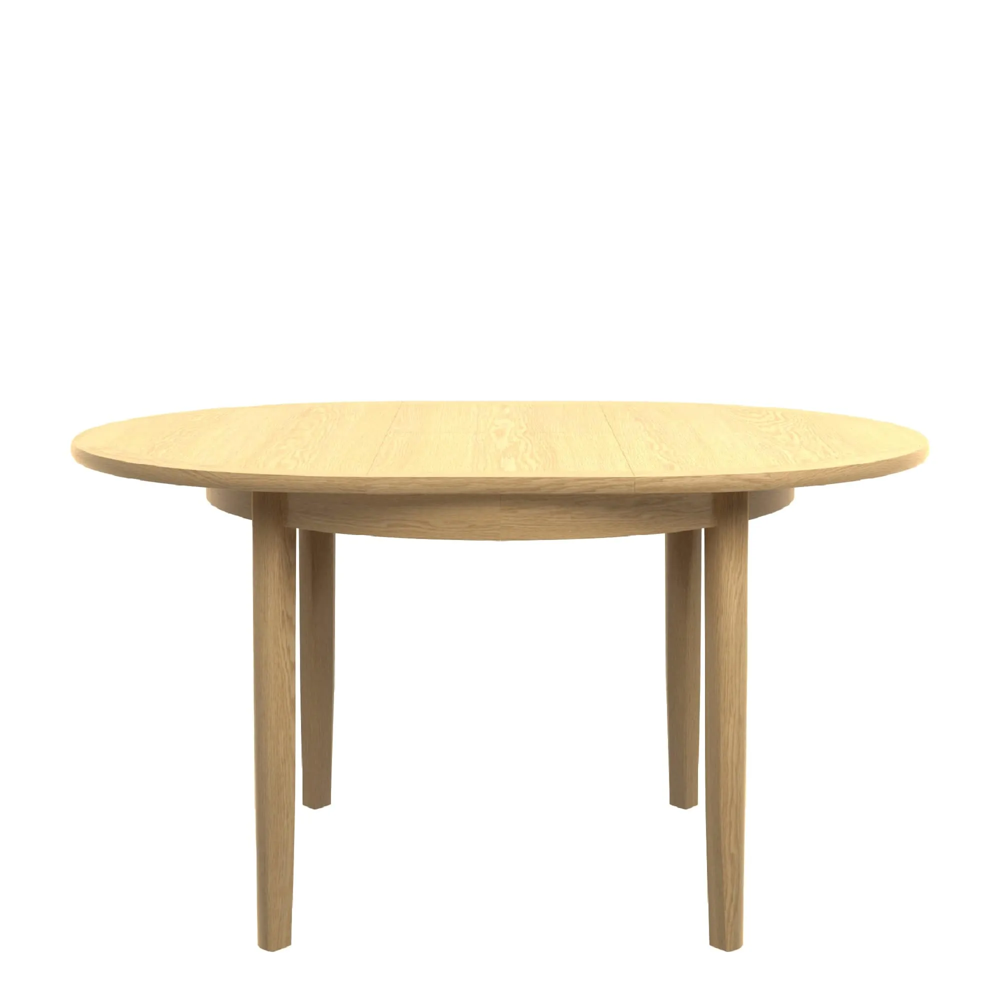 Contour - Round Extending Dining Table With Crown Top