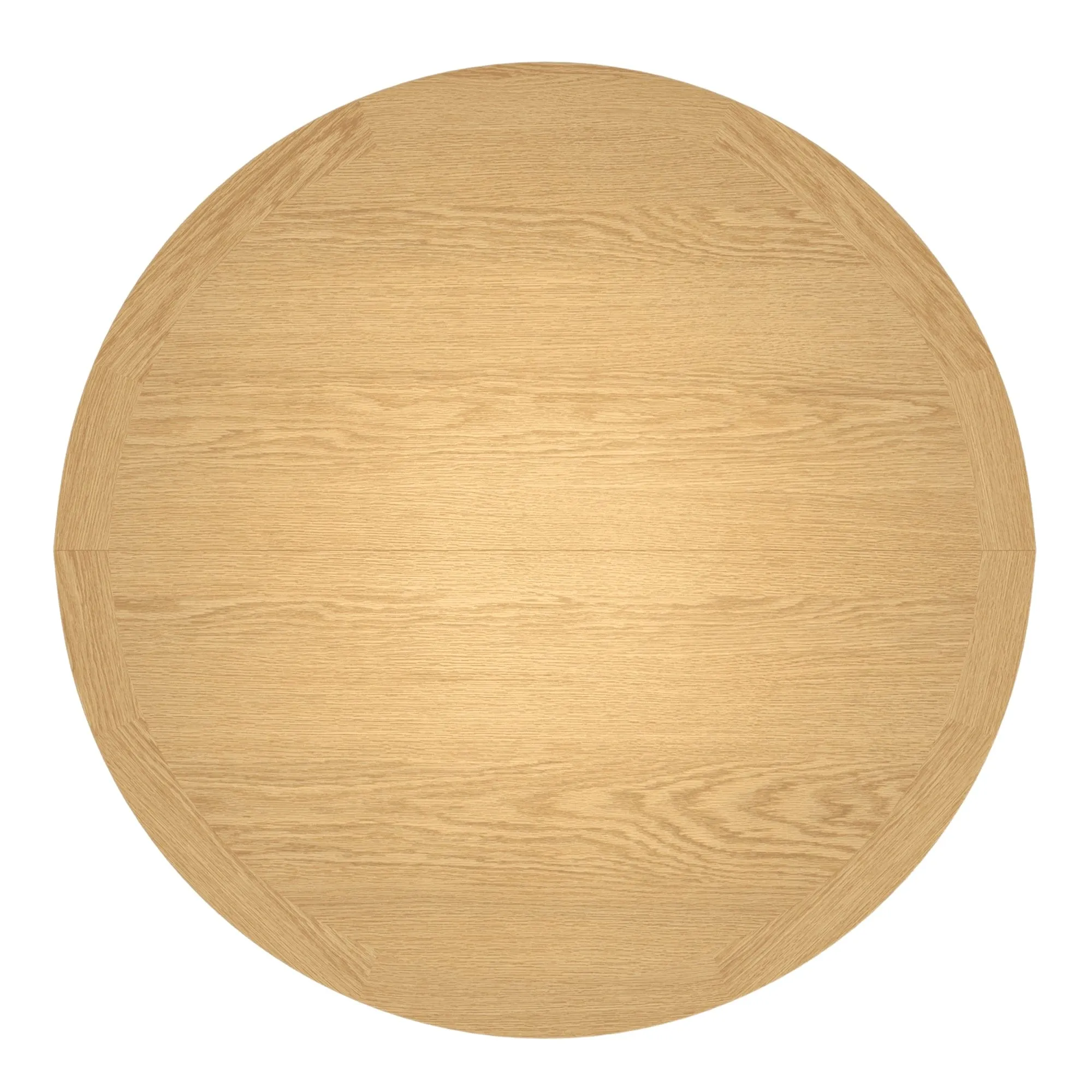 Contour - Round Extending Pedestal Dining Table With Crown Top