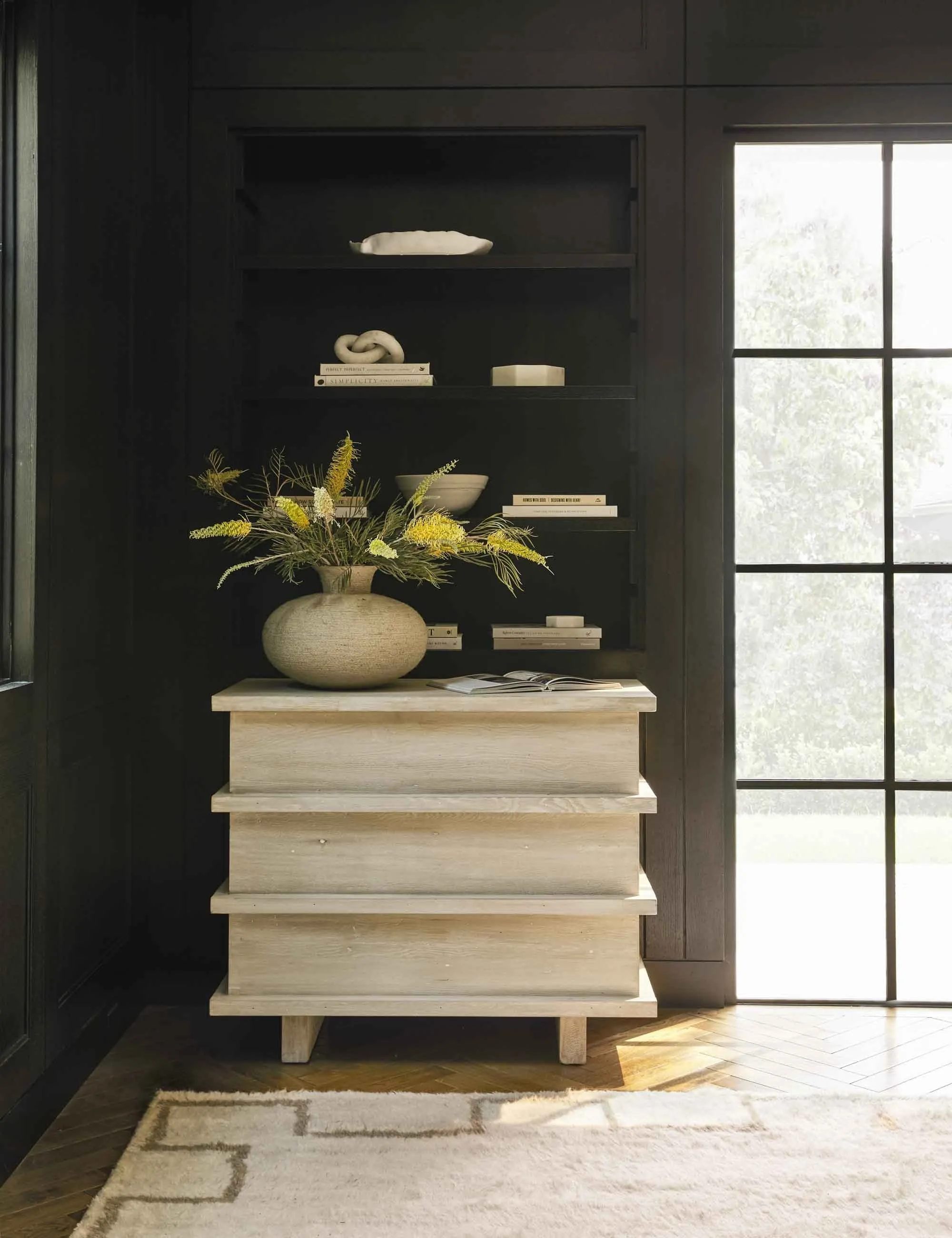 Corliss 3-Drawer Dresser, White Wash Lulu and Georgia