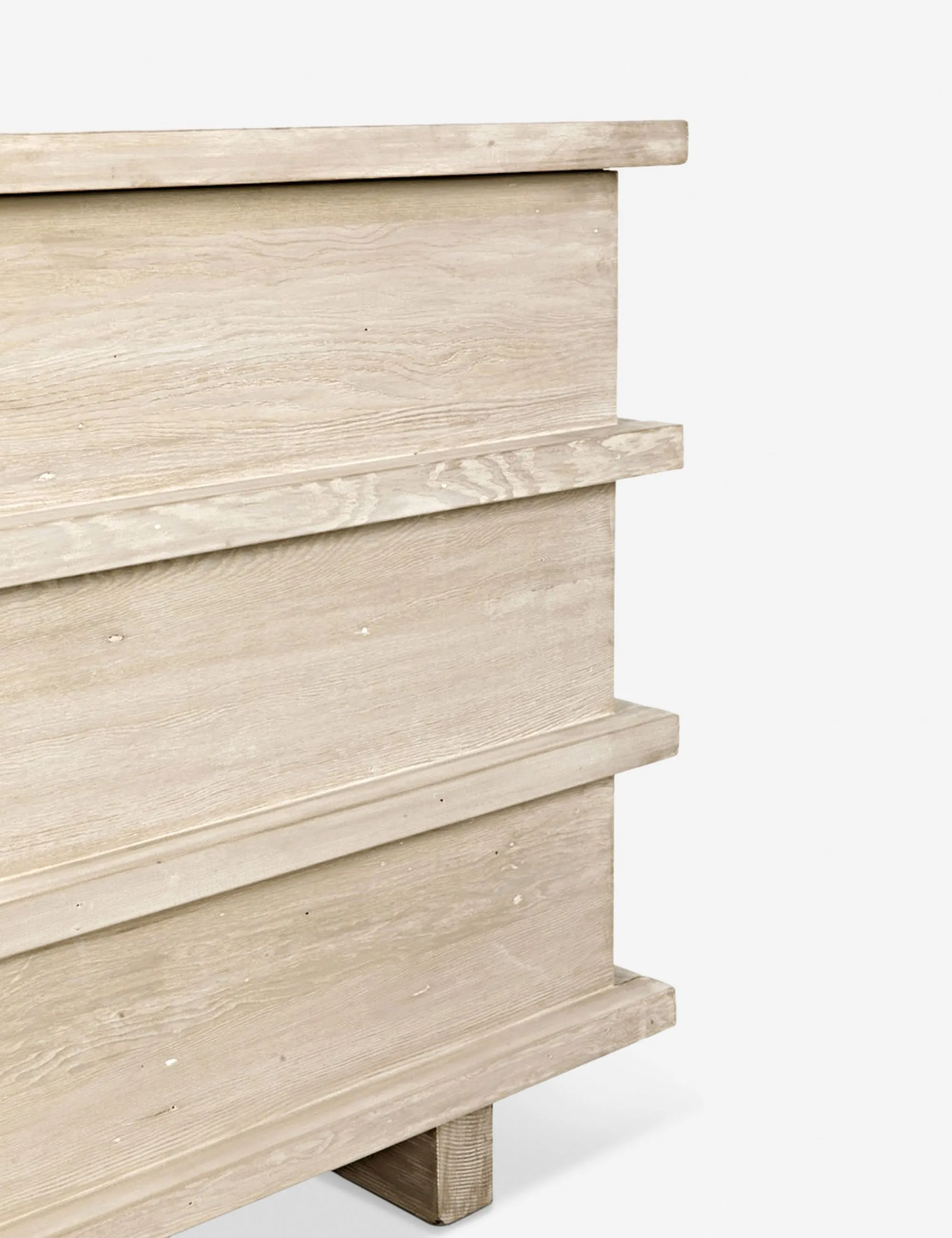 Corliss 3-Drawer Dresser, White Wash Lulu and Georgia