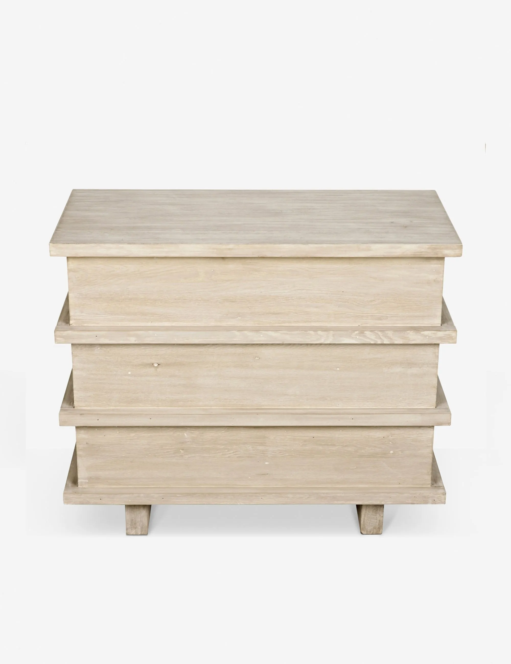Corliss 3-Drawer Dresser, White Wash Lulu and Georgia