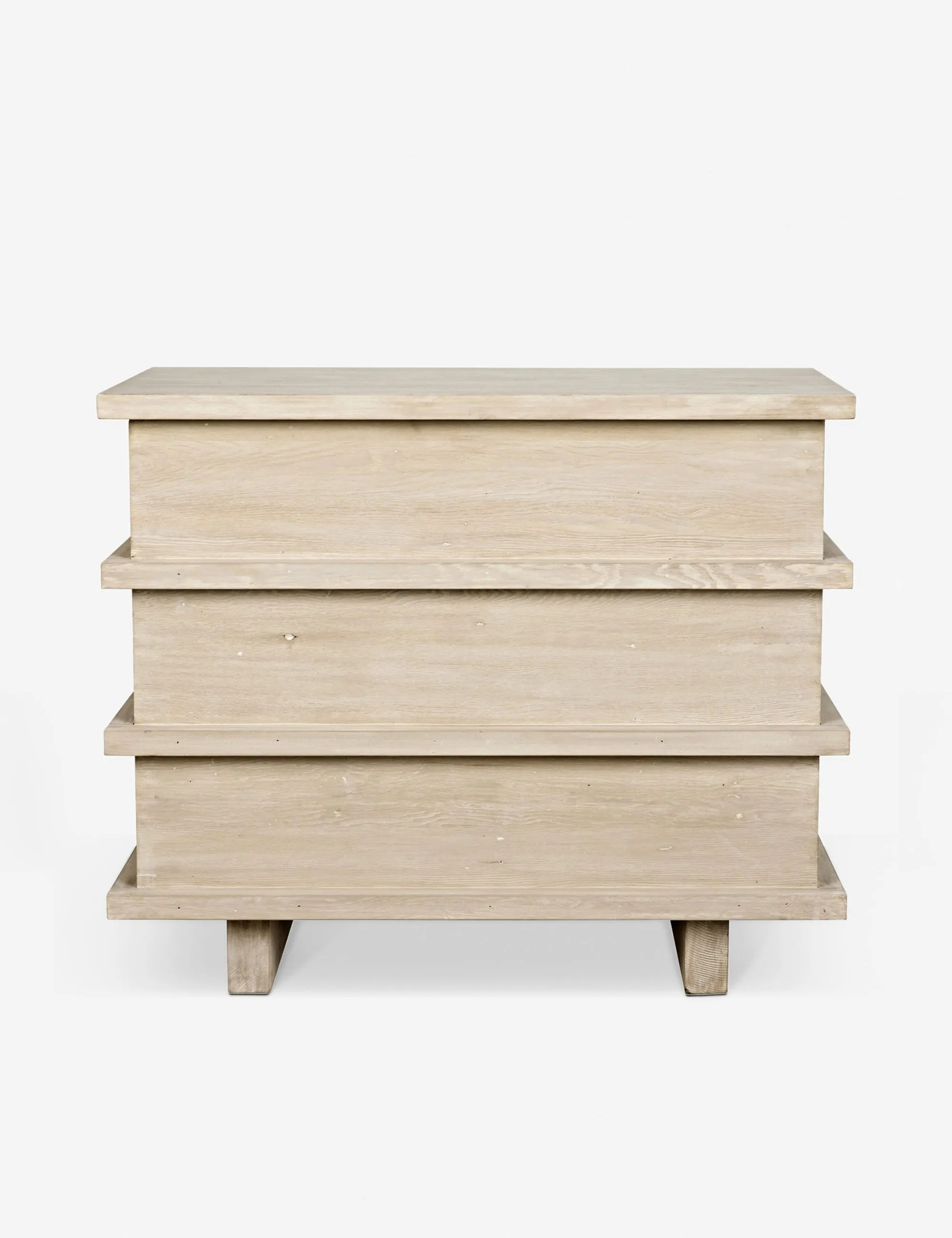 Corliss 3-Drawer Dresser, White Wash Lulu and Georgia