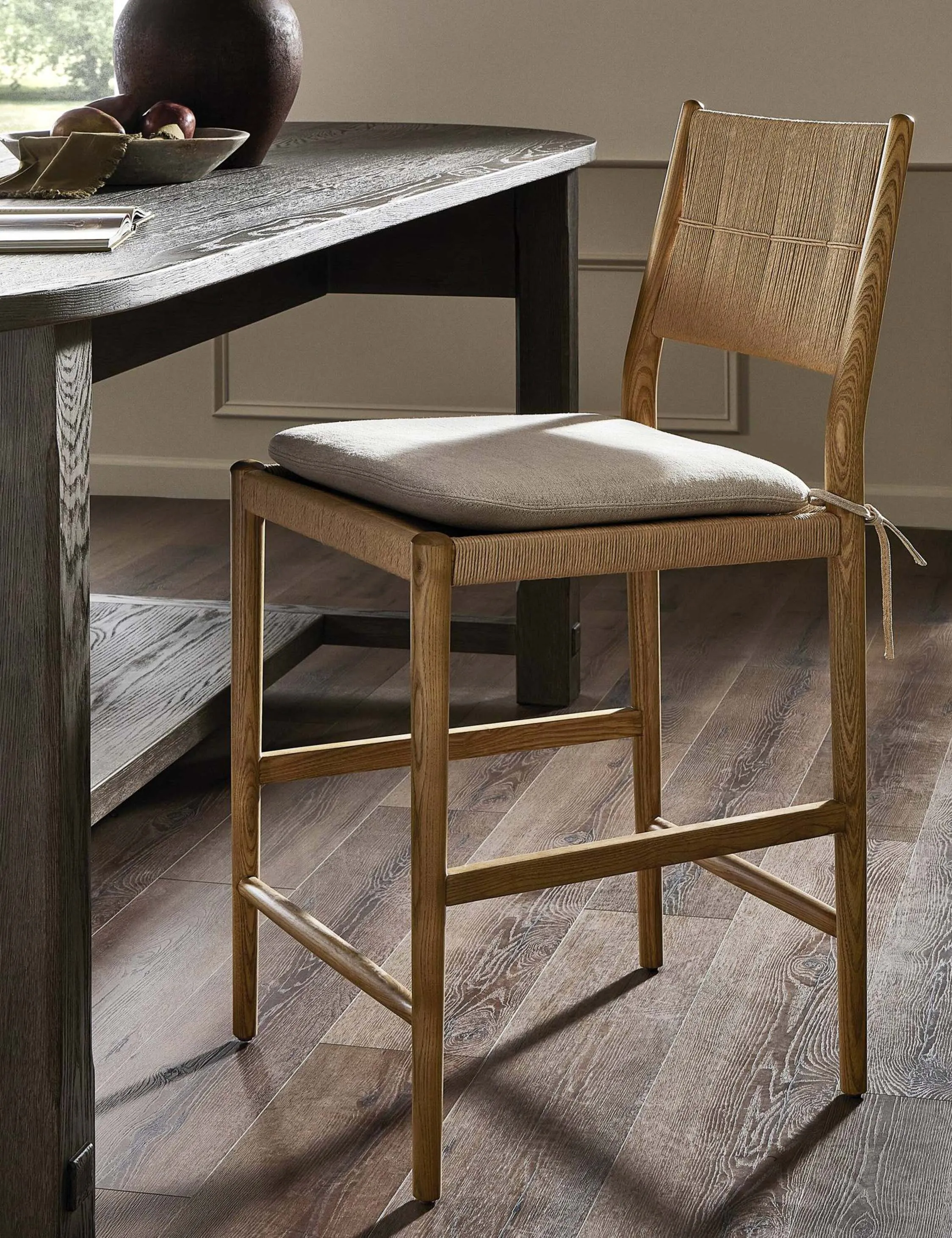 Dara Bar and Counter Stool by Amber Lewis x Four Hands Lulu and Georgia