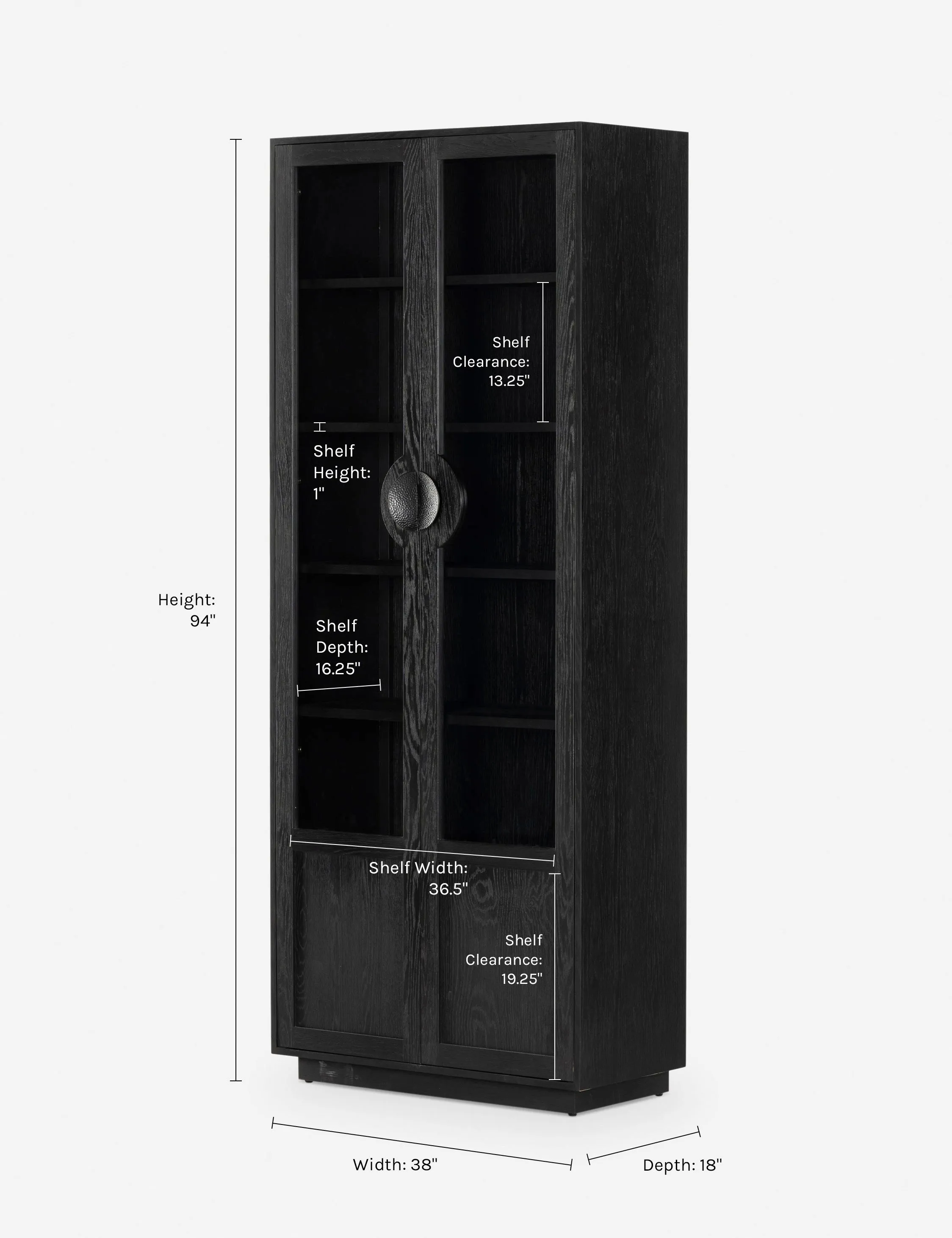 Delano Curio Cabinet Lulu and Georgia