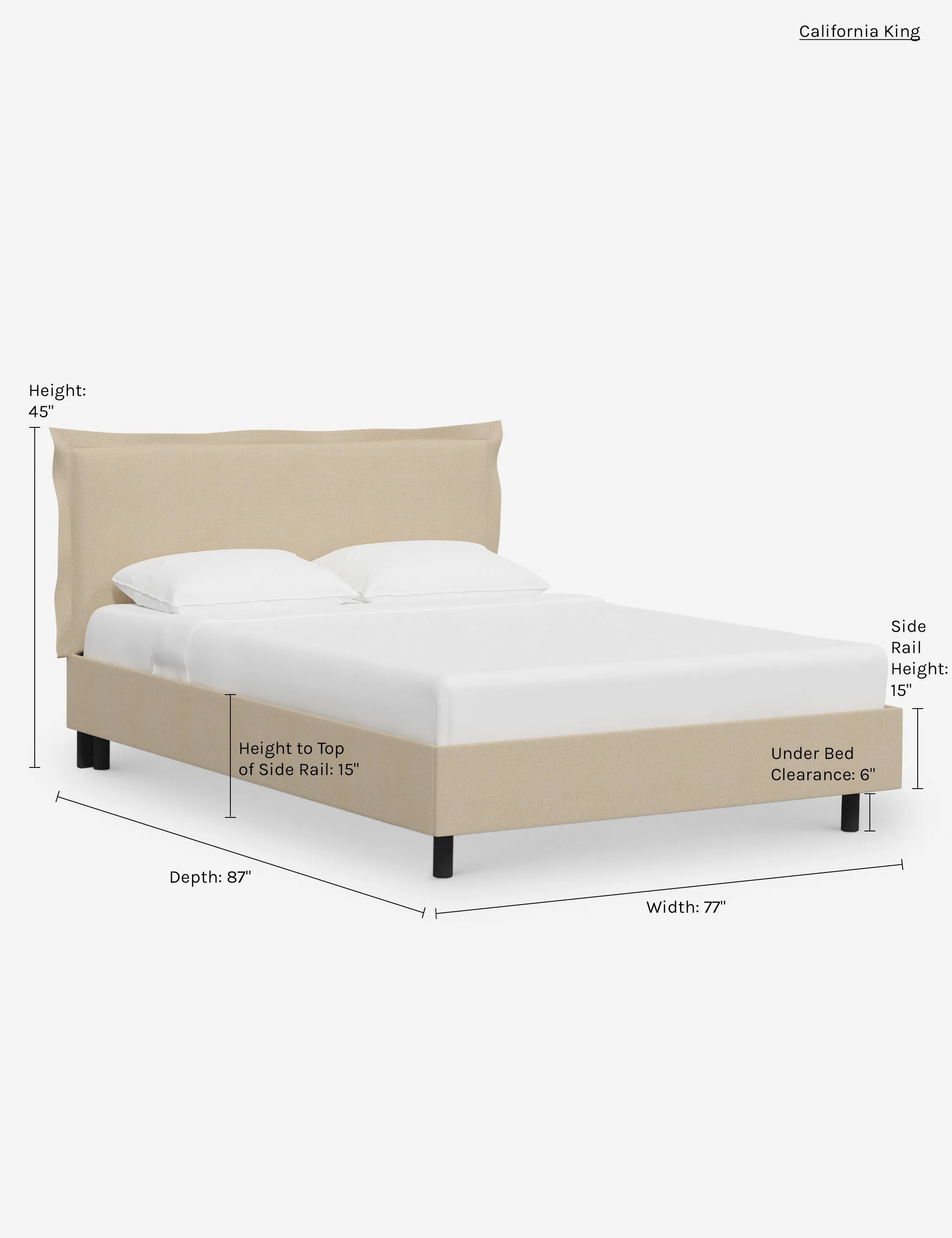 Elara Platform Bed Lulu and Georgia