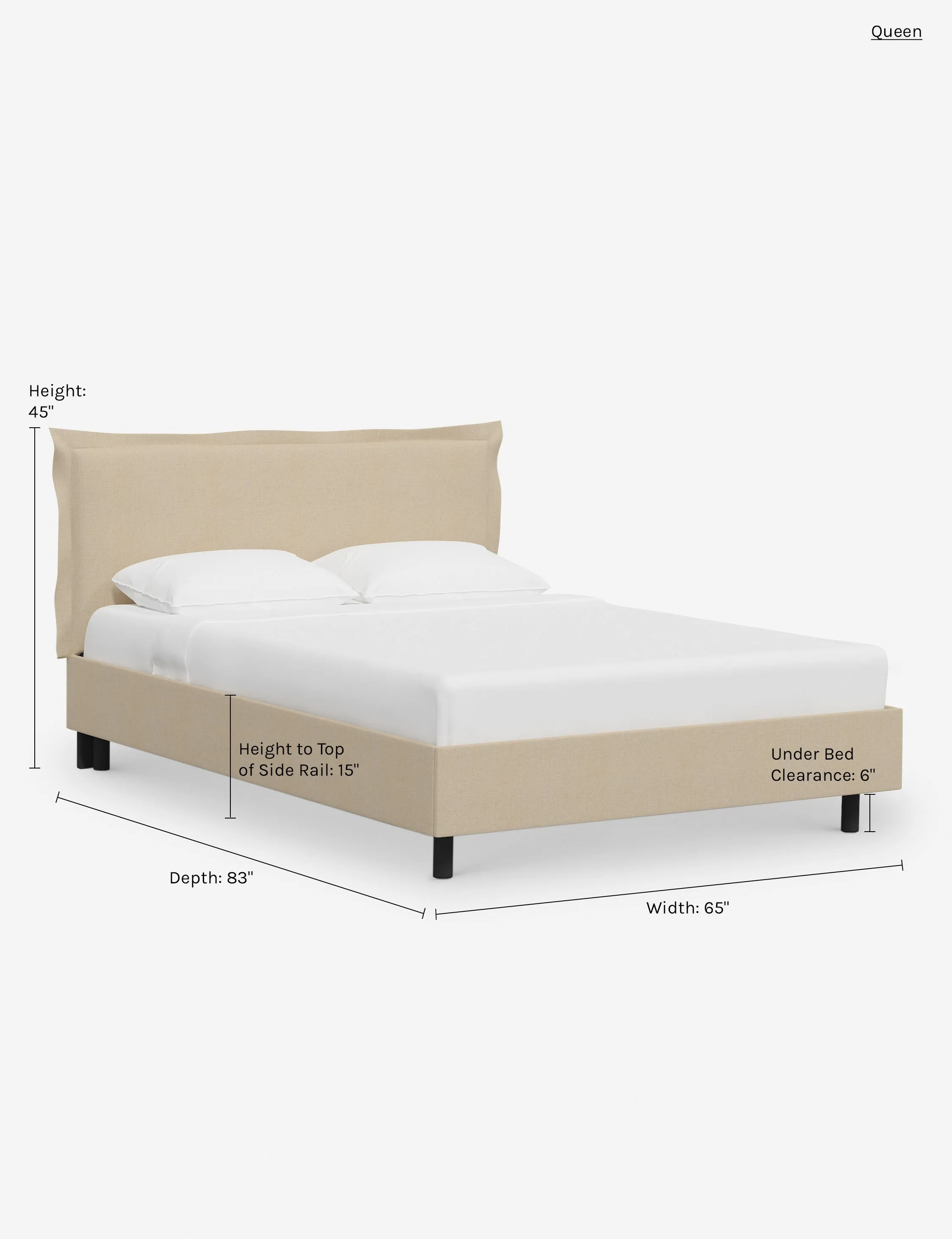 Elara Platform Bed Lulu and Georgia