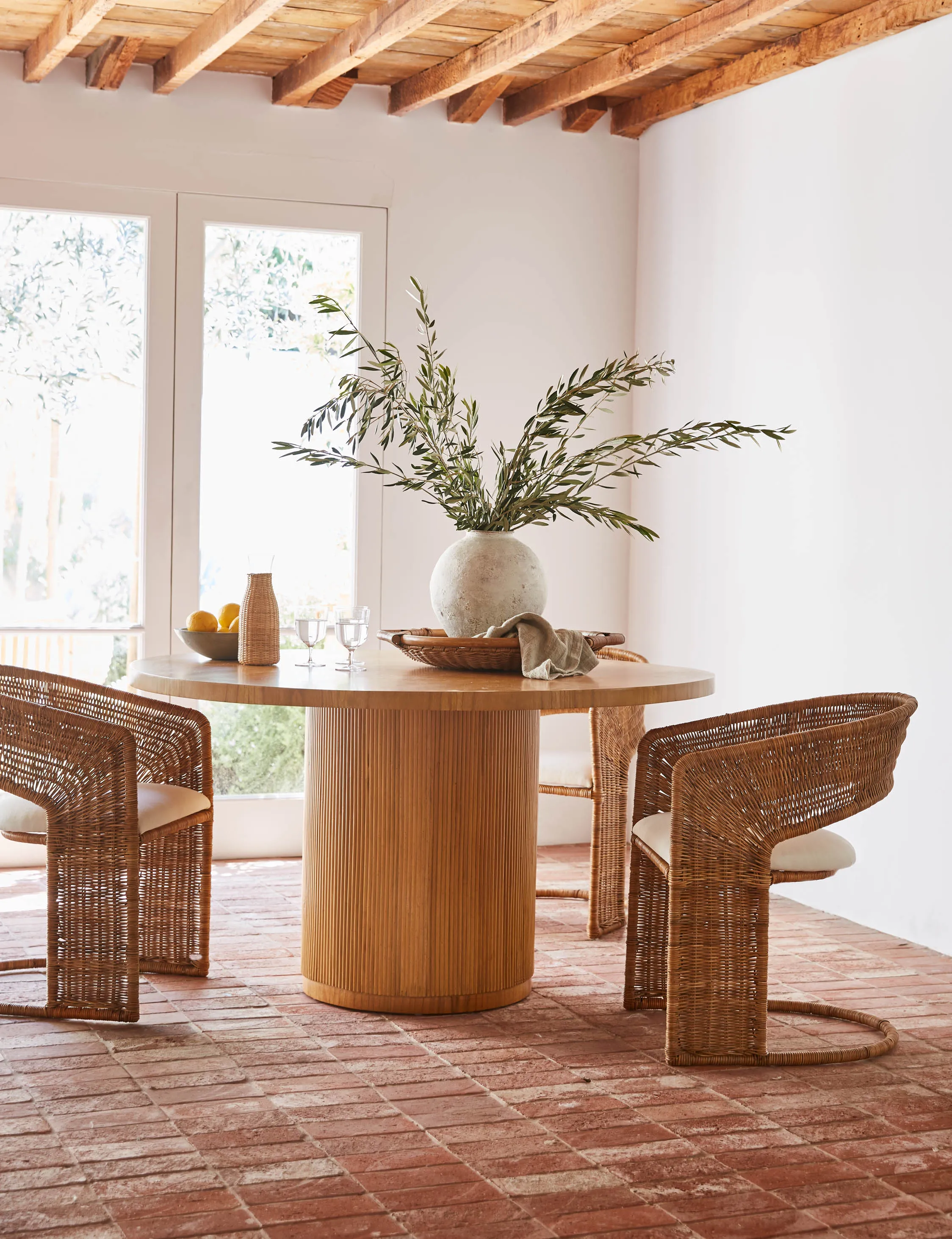 Elvia Round Dining Table Lulu and Georgia
