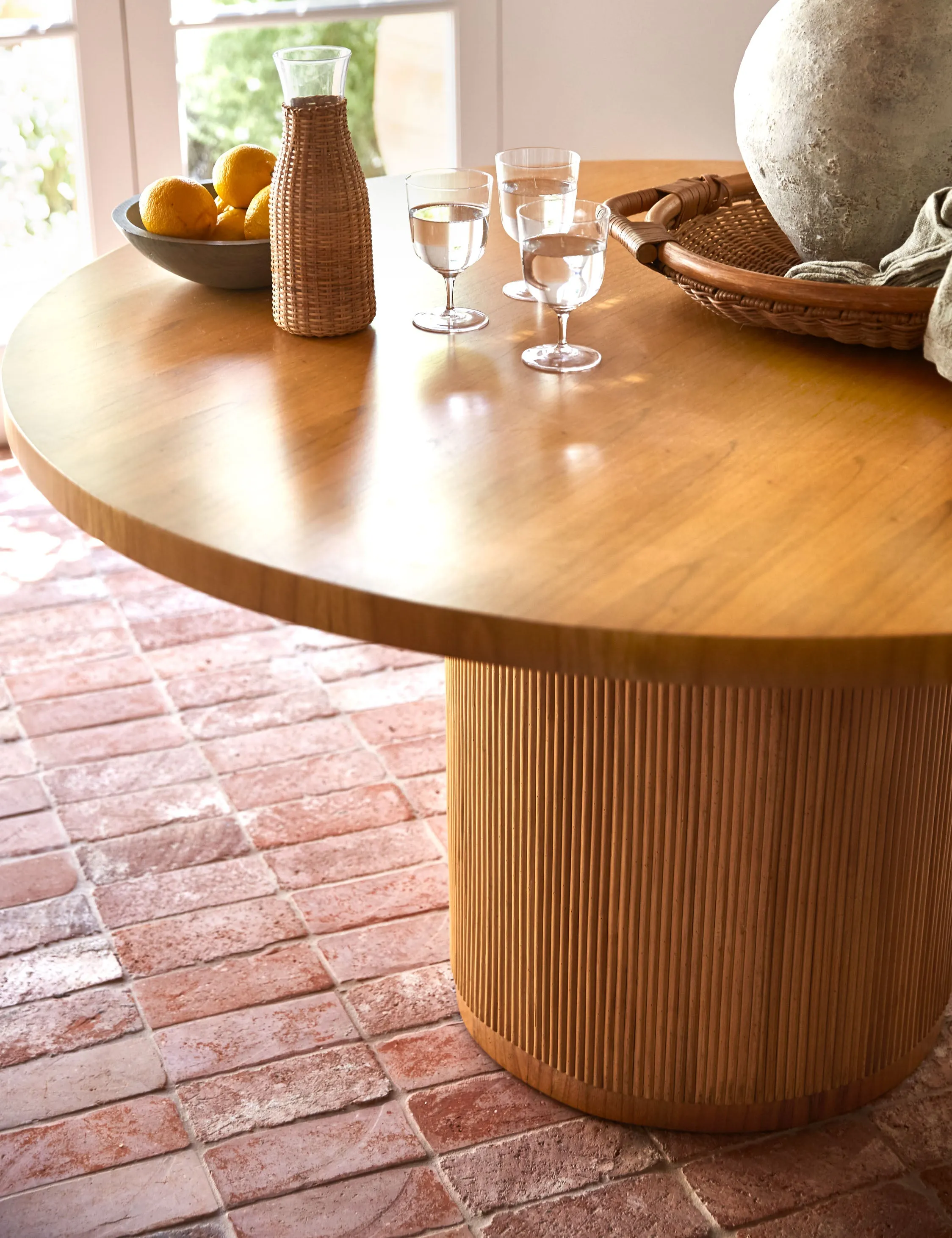 Elvia Round Dining Table Lulu and Georgia