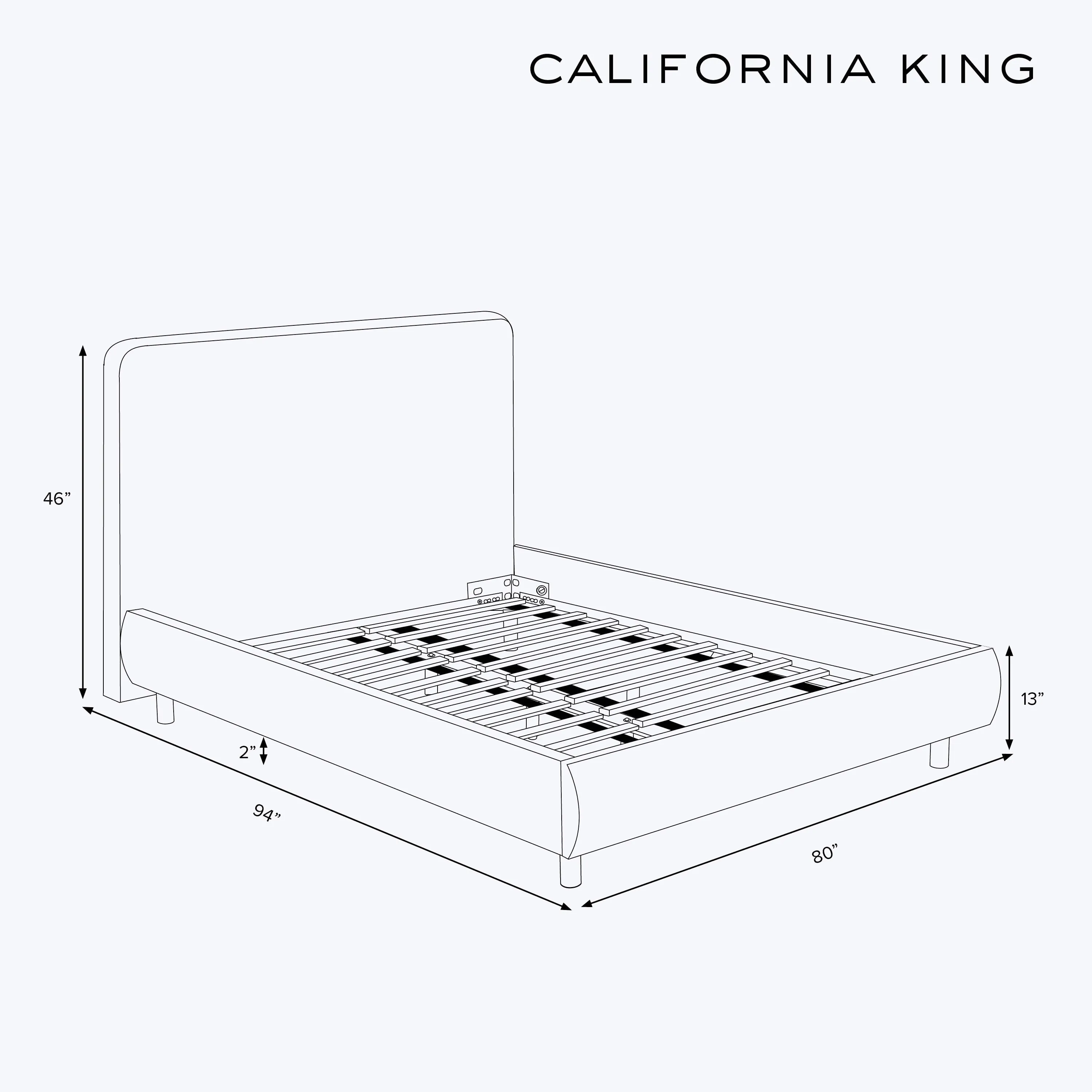 Emme Tall Platform Bed