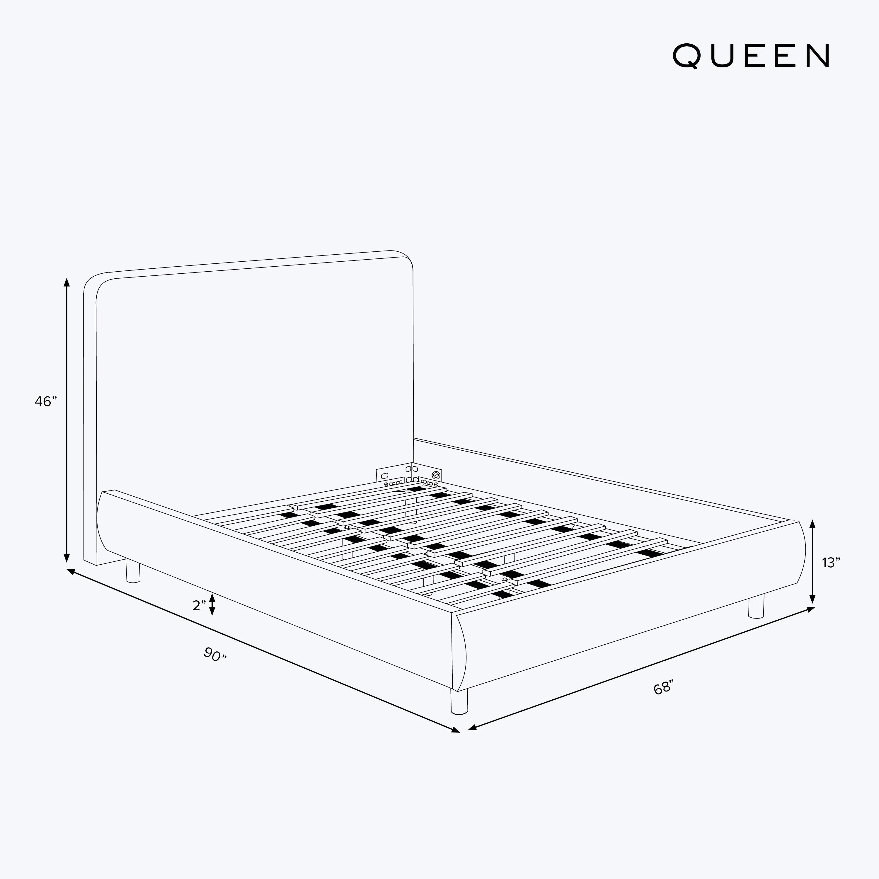 Emme Tall Platform Bed