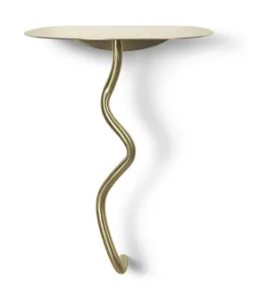 Ferm Living Curvature Wall Table, Brass