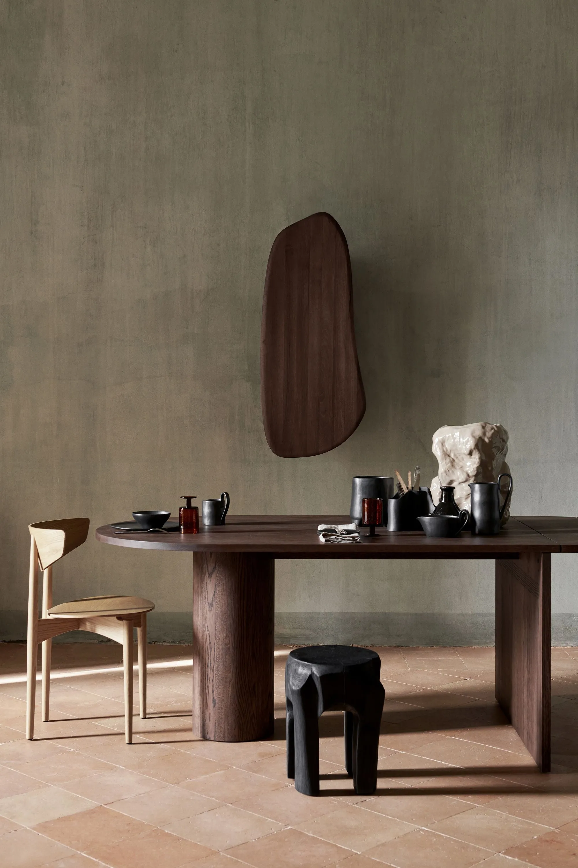 Ferm Living Feve Wall Cabinet, Walnut