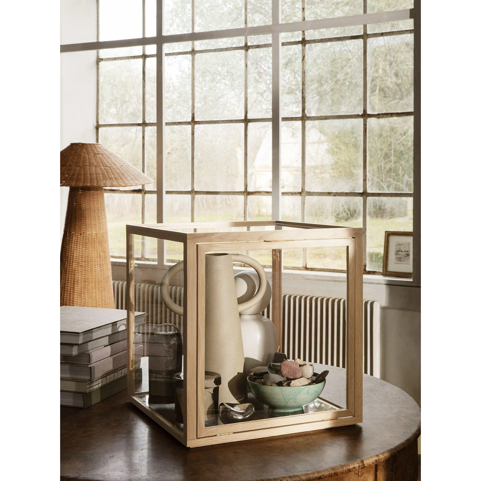 Ferm Living Mira Glass Case, Oak