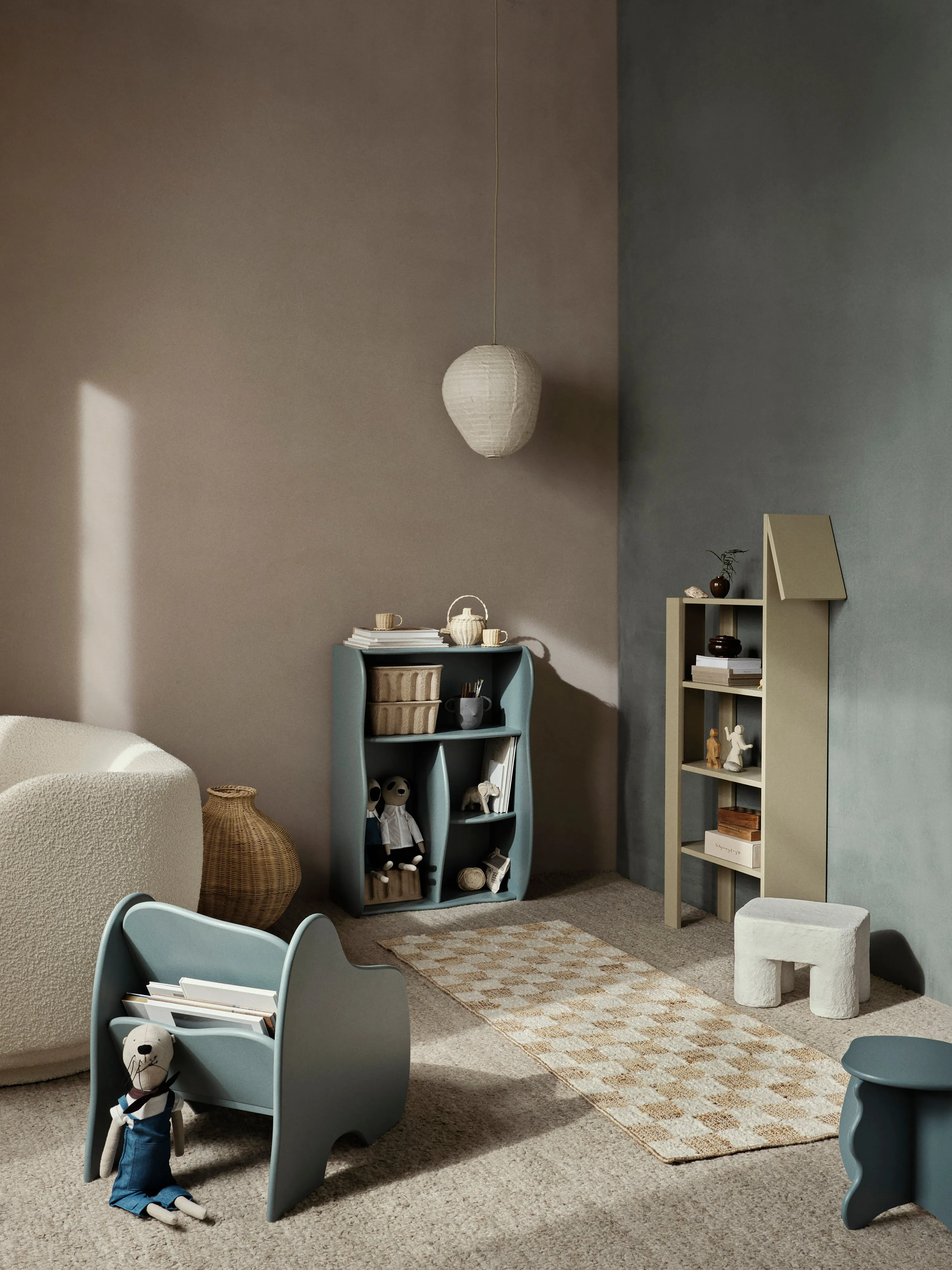 Ferm Living Slope Bookcase Storm