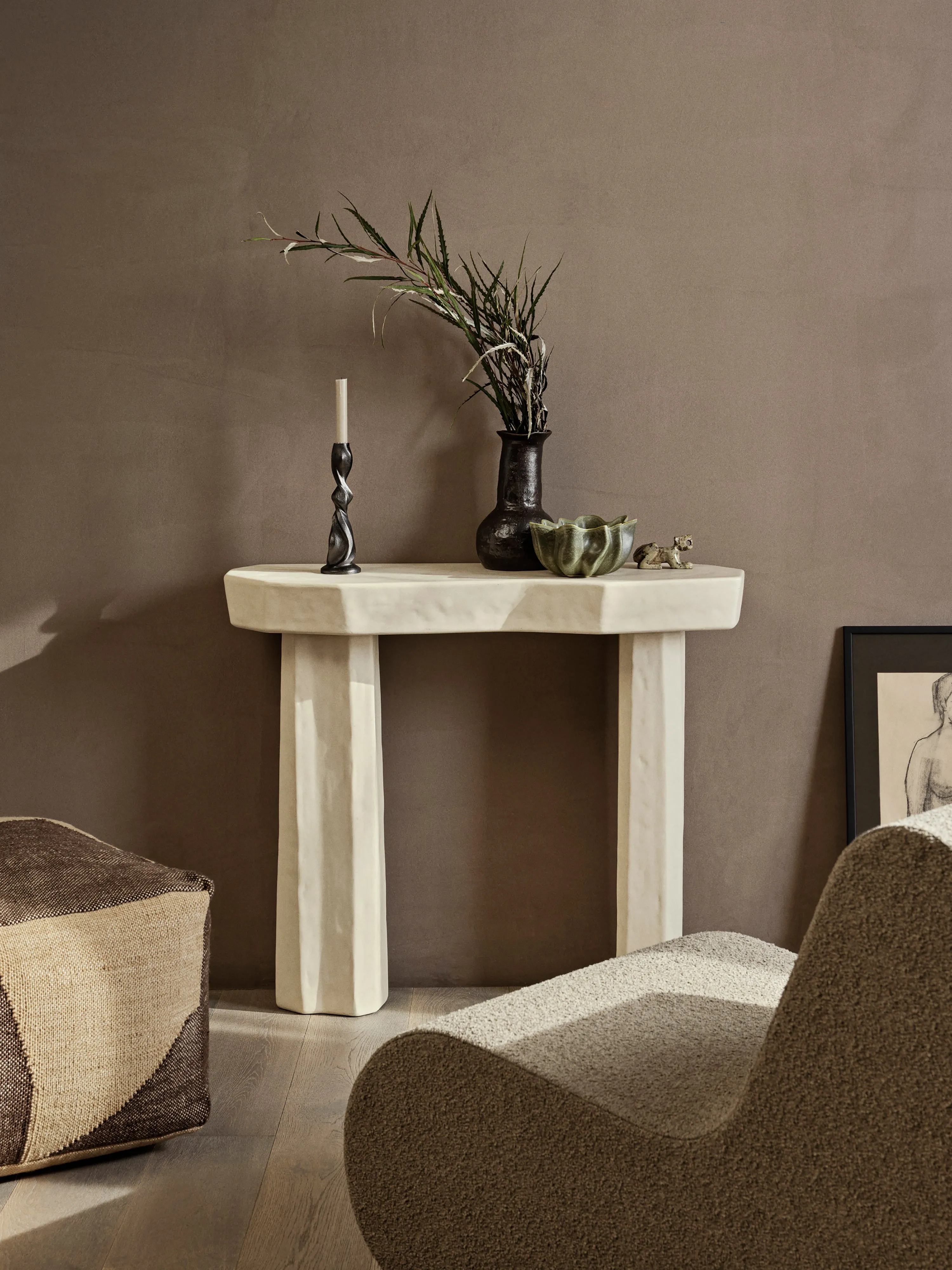 Ferm Living Staffa Console Table Ivory
