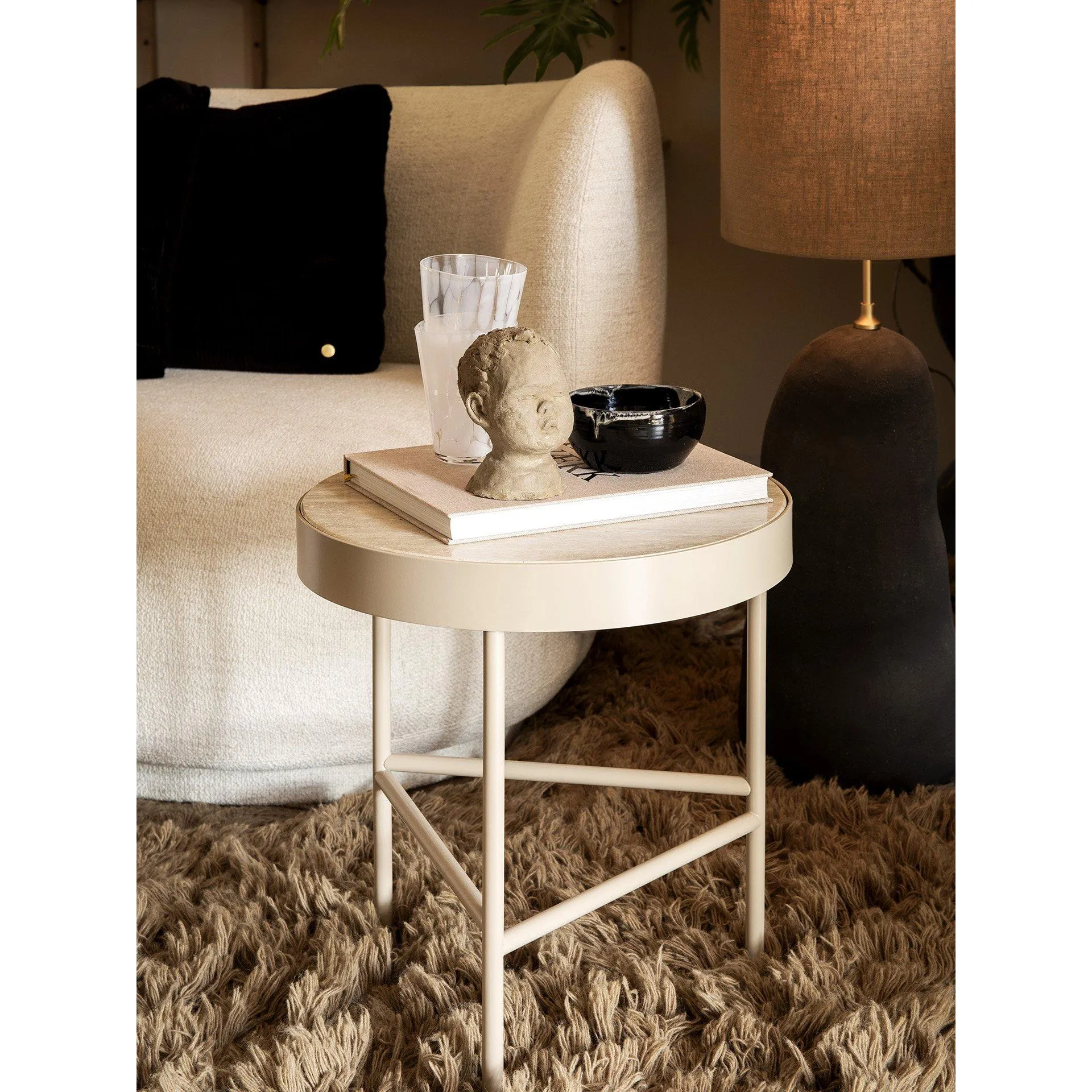 Ferm Living Travertine Table, Medium
