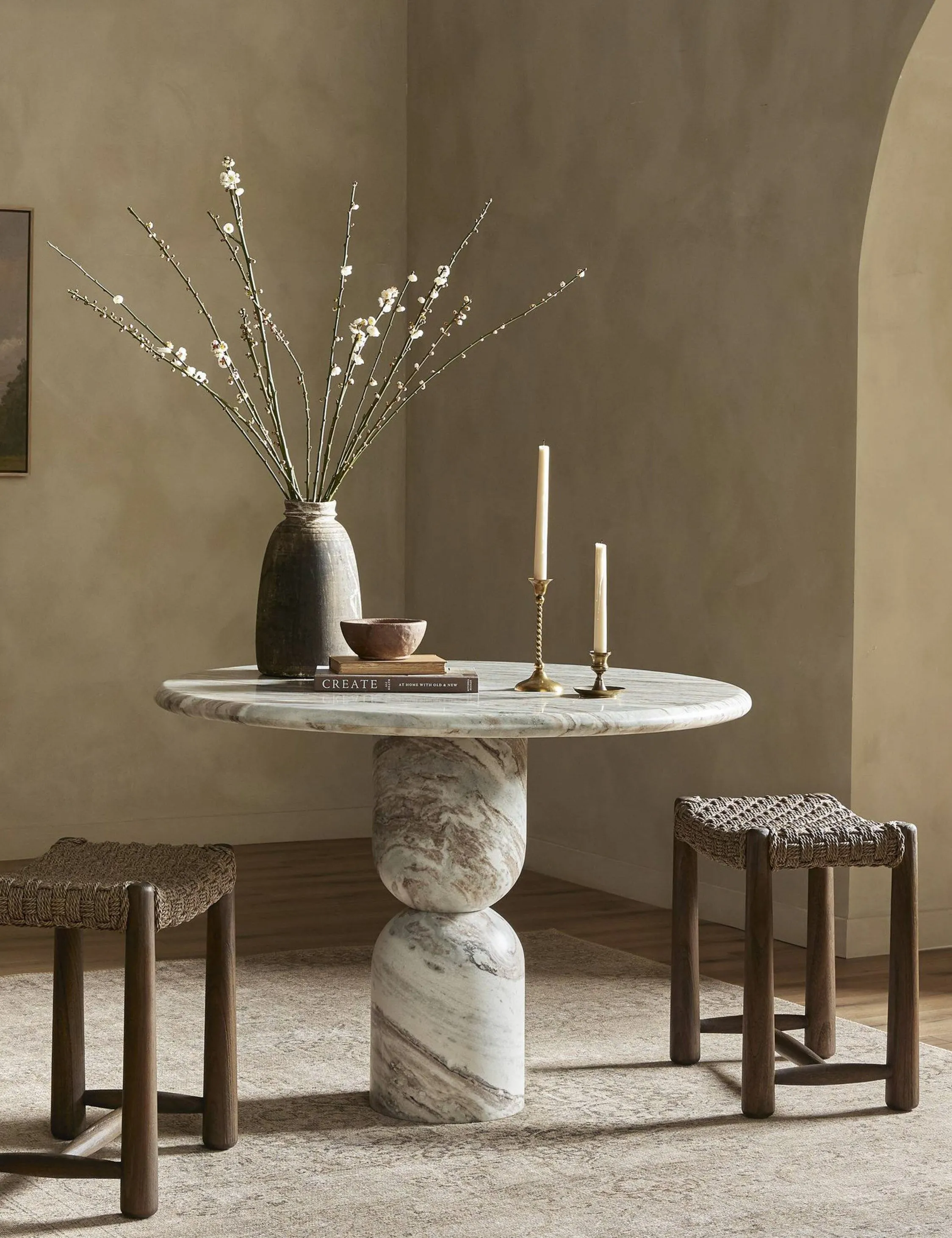 Figueroa Round Dining Table by Amber Lewis x Four Hands Lulu and Georgia