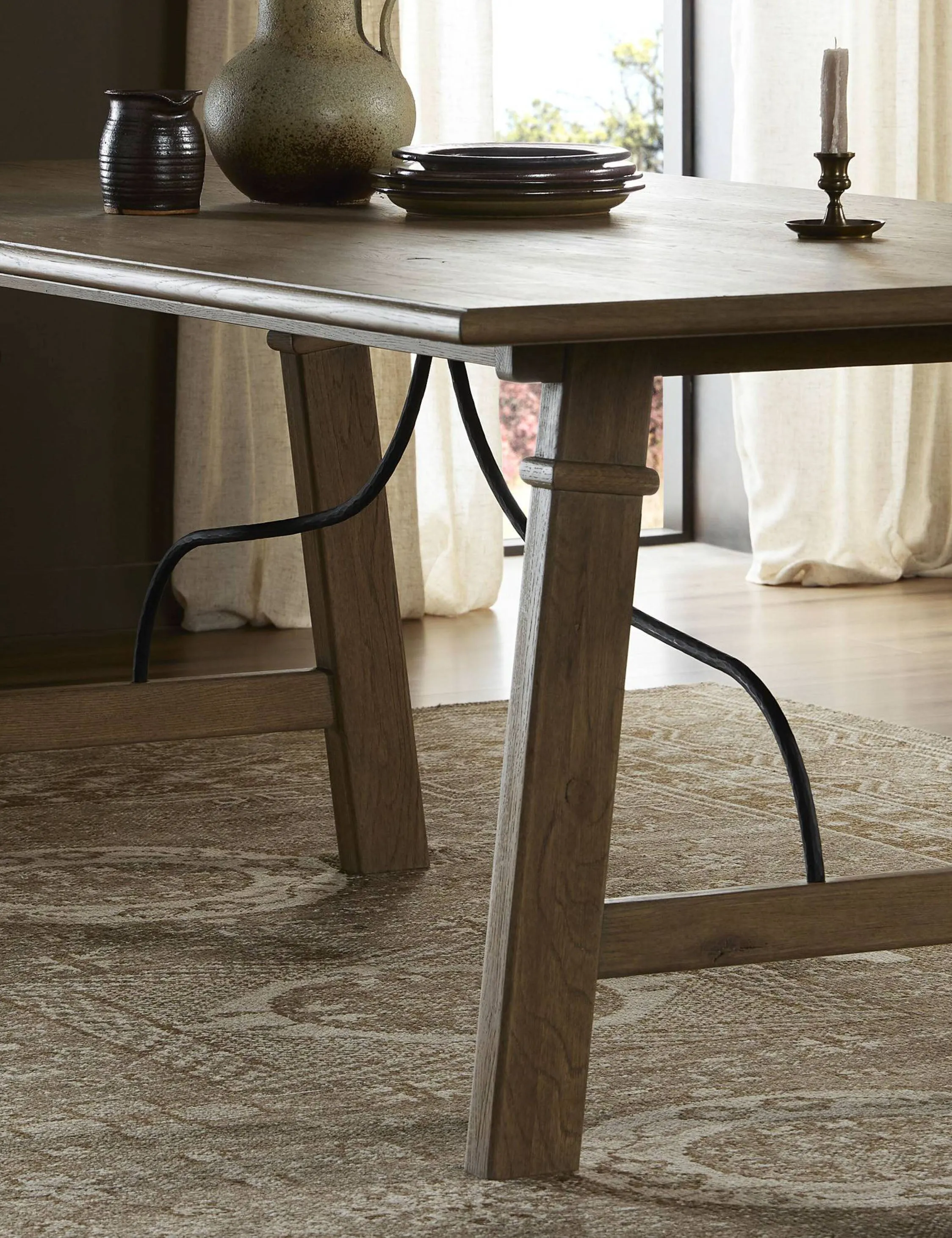 Fritz Dining Table by Amber Lewis x Four Hands Lulu and Georgia