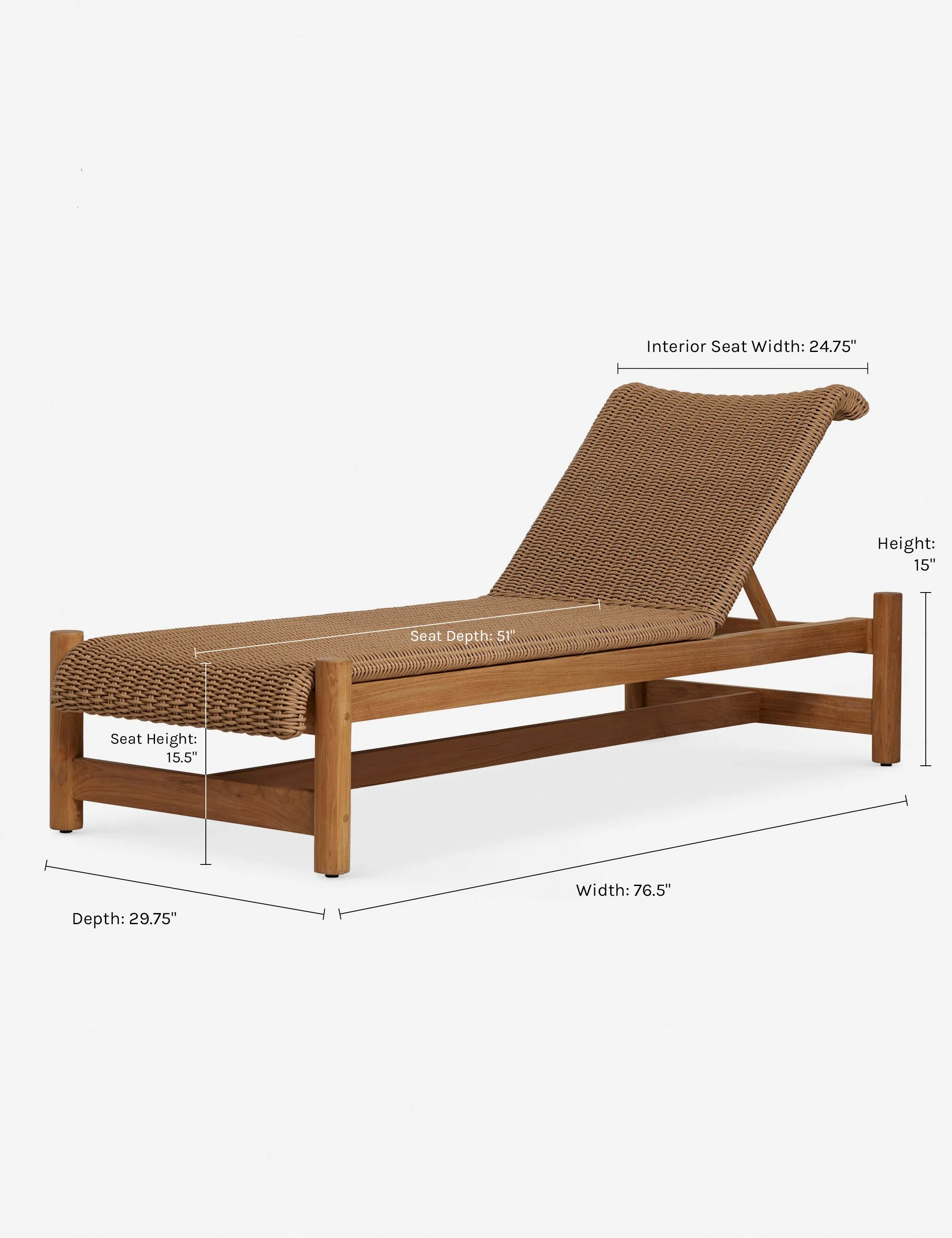 Gally Indoor / Outdoor Chaise Lulu and Georgia