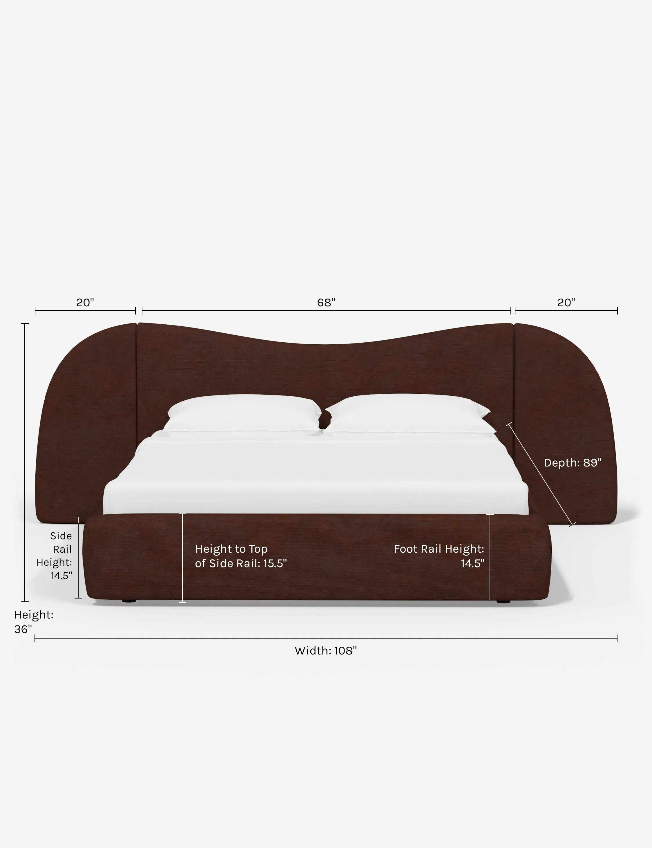 Gladys Extended Headboard Platform Bed by Sarah Sherman Samuel Lulu and Georgia