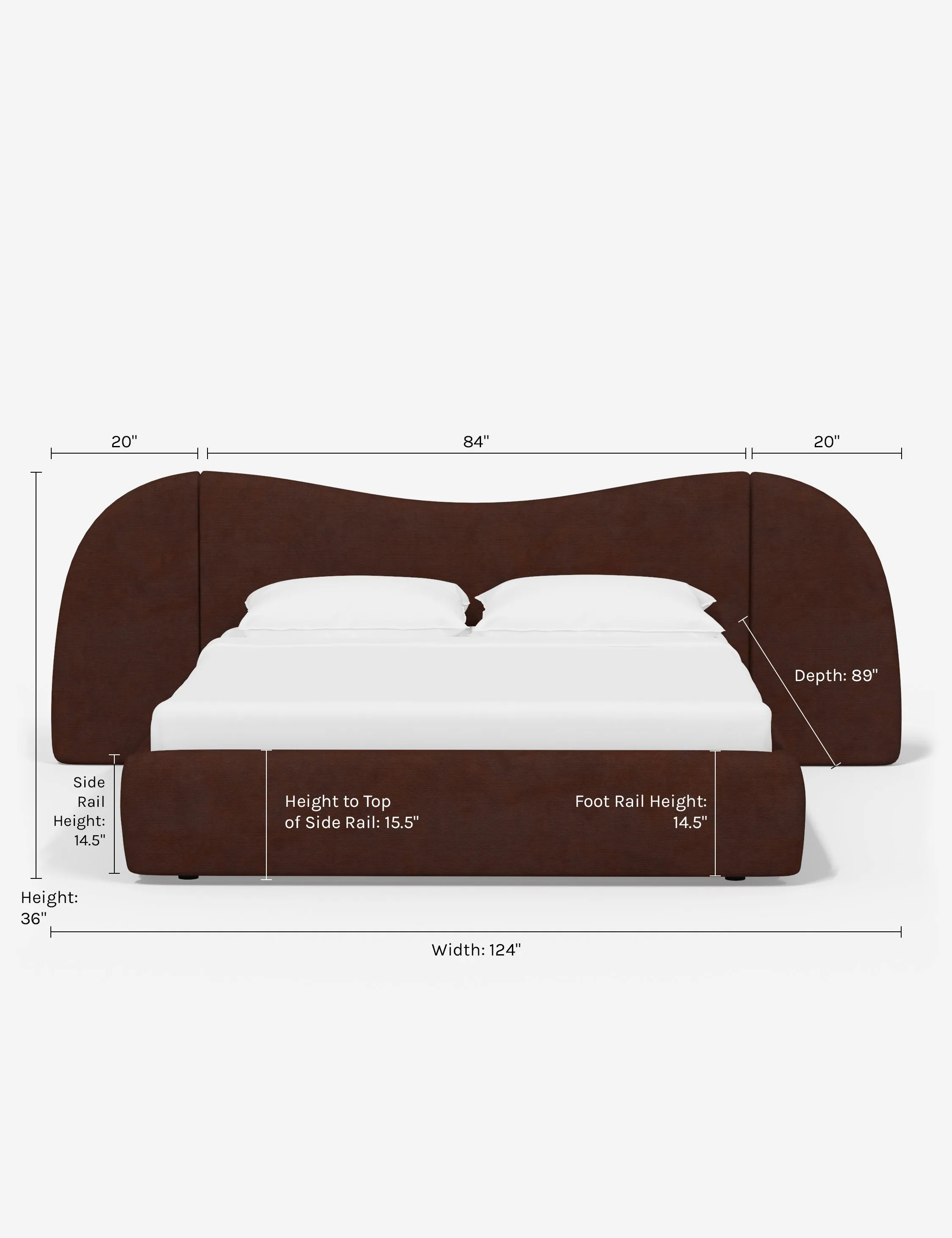 Gladys Extended Headboard Platform Bed by Sarah Sherman Samuel Lulu and Georgia