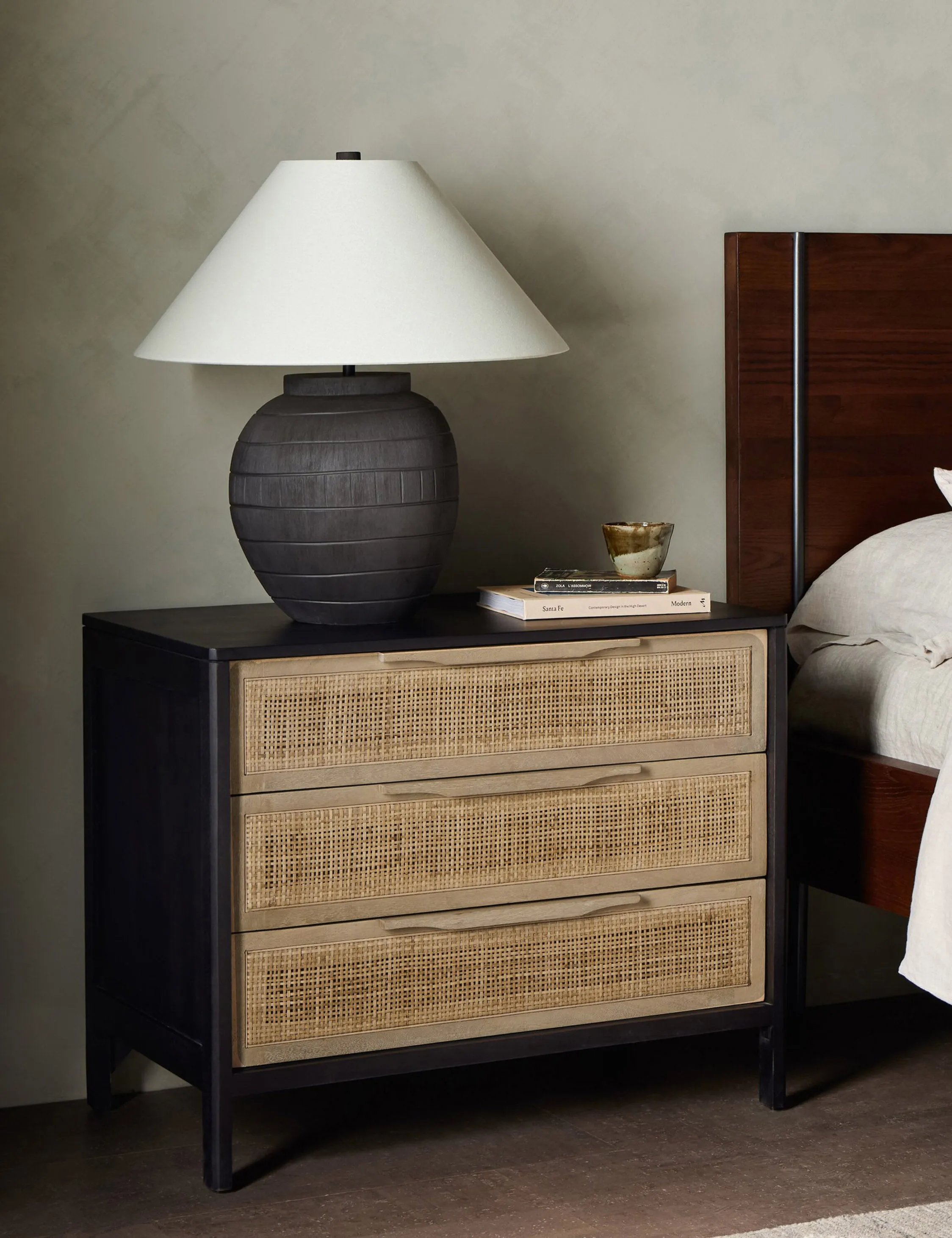 Hannah 3-Drawer Nightstand Lulu and Georgia