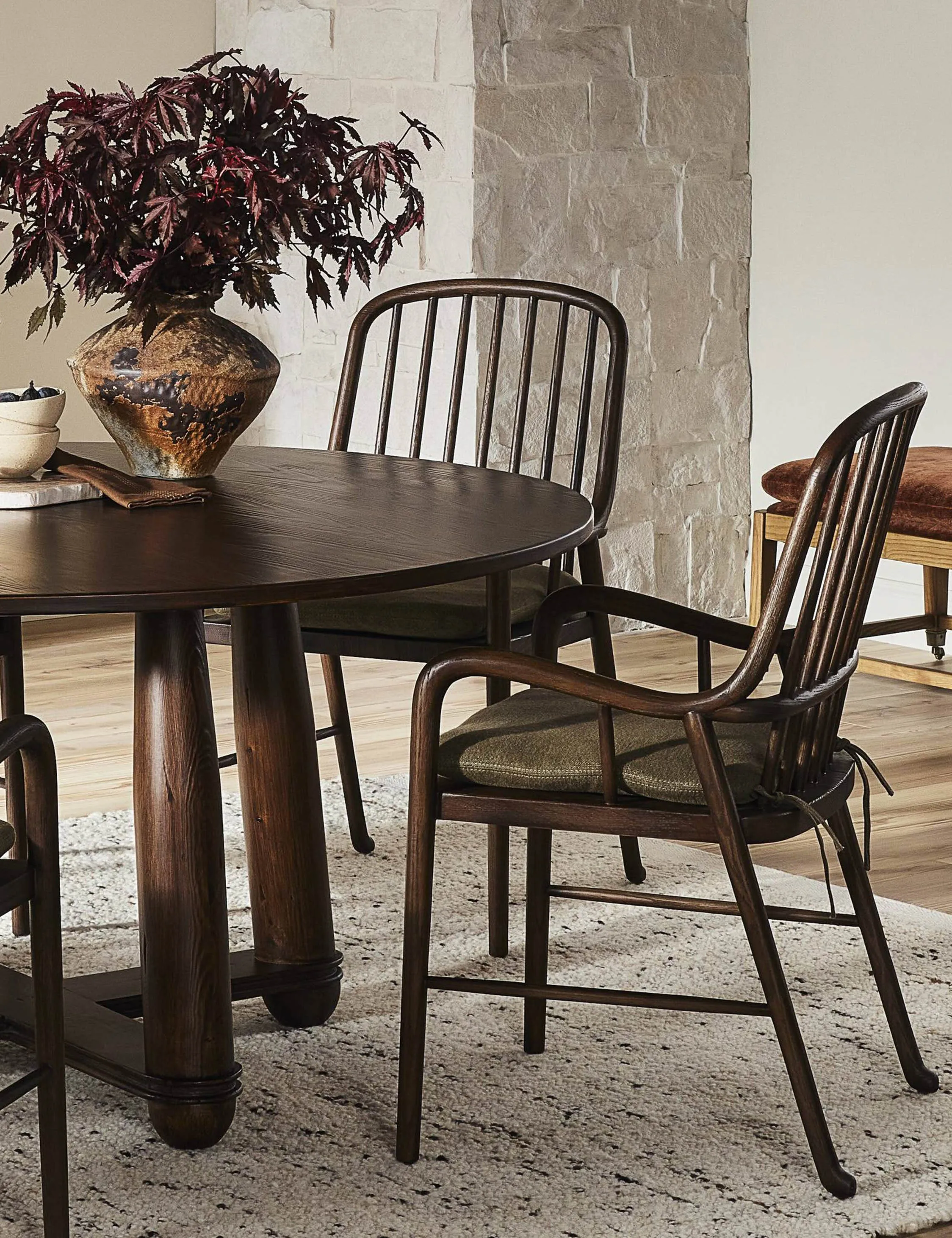 Hemmings Round Dining Table by Amber Lewis x Four Hands Lulu and Georgia