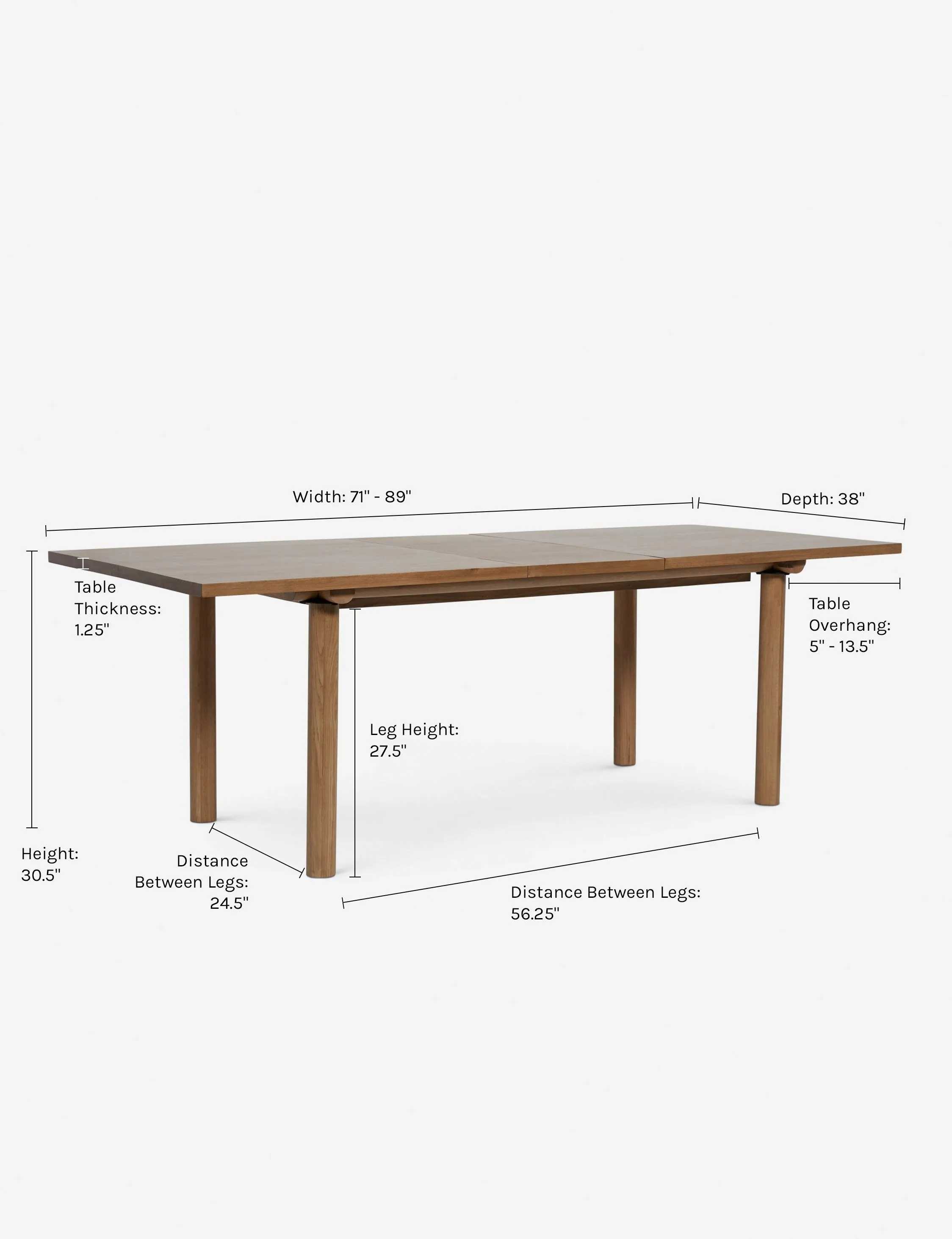 Hewitt Extendable Dining Table Lulu and Georgia