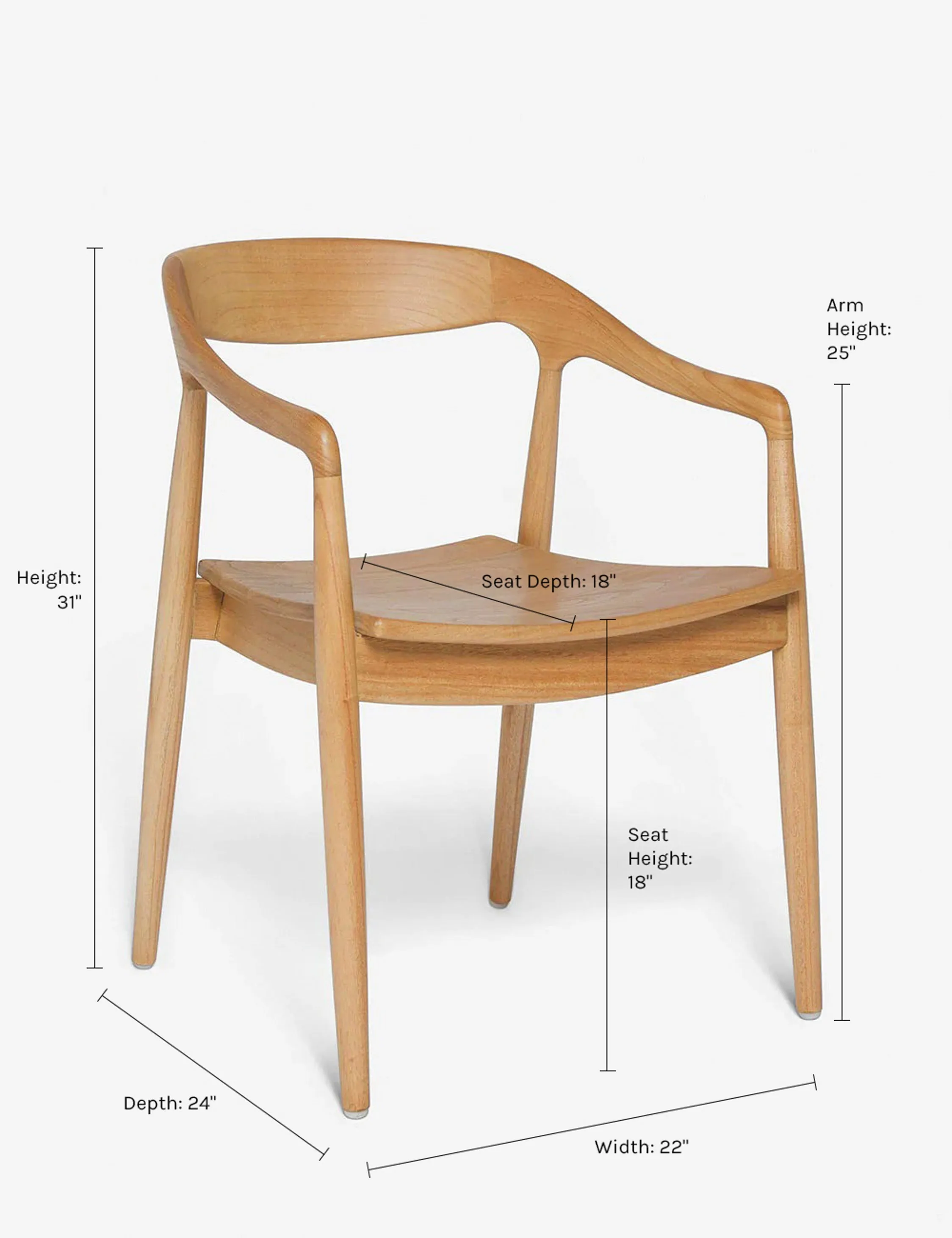 Ida Dining Arm Chair (Set of 2) Lulu and Georgia